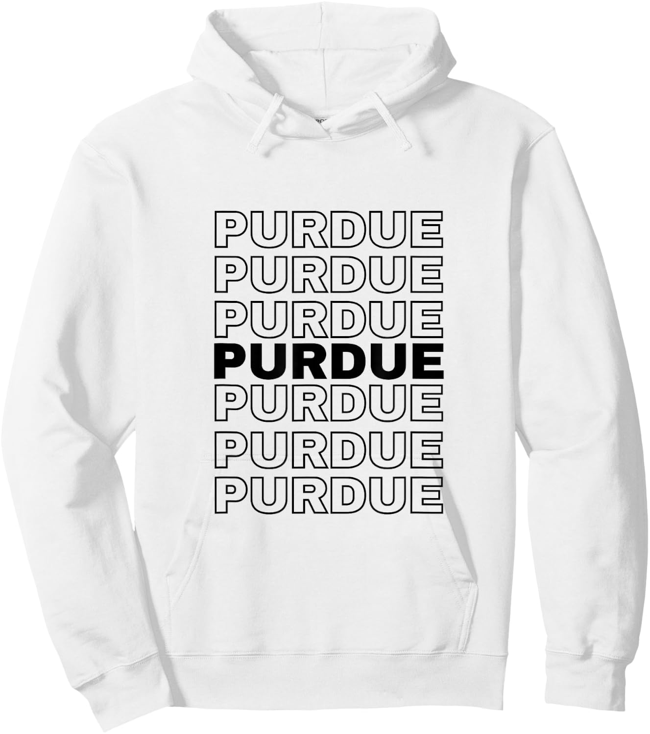 PURDUE Proud Family Retro Reunion Last Name Surname Hoodie - Hoodie | White