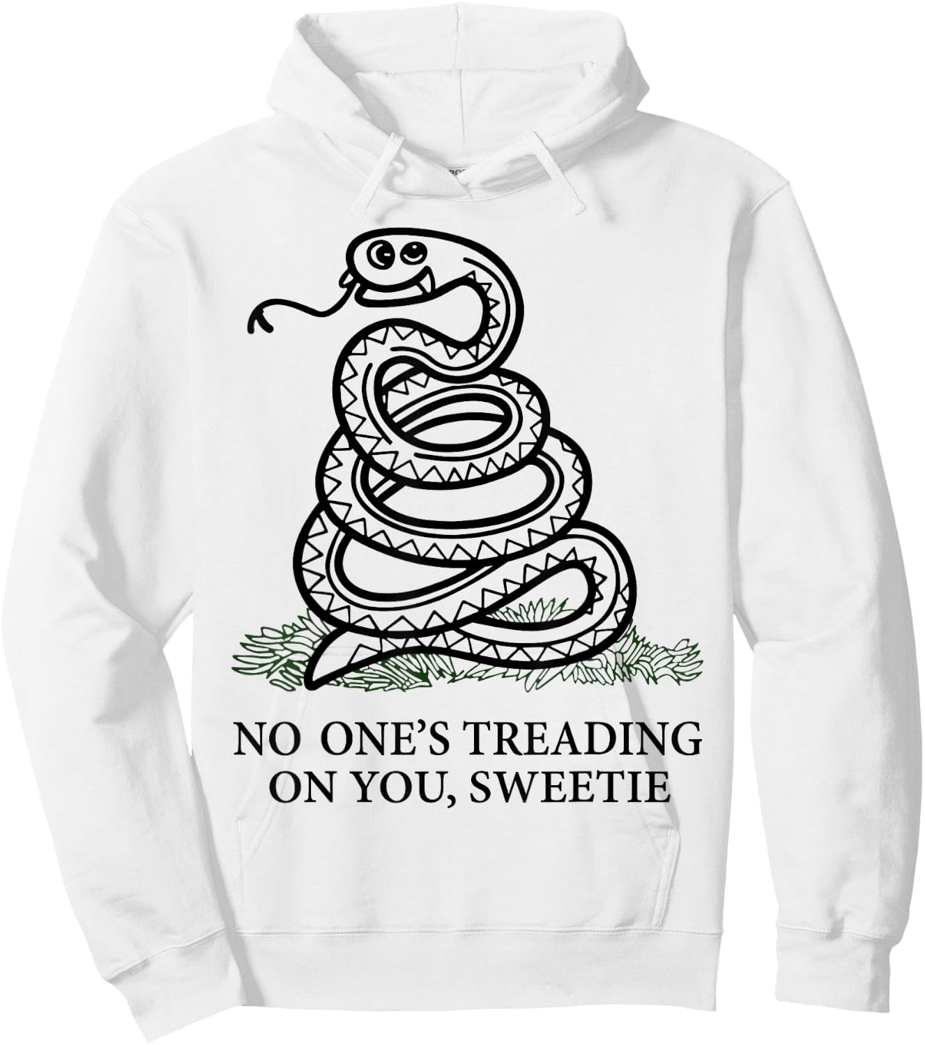 No One's Treading On You Sweetie Snake Hoodie - Hoodie | White
