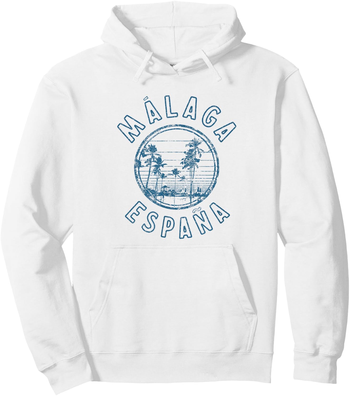 Spain Malaga Retro Vintage Hoodie - Hoodie | White
