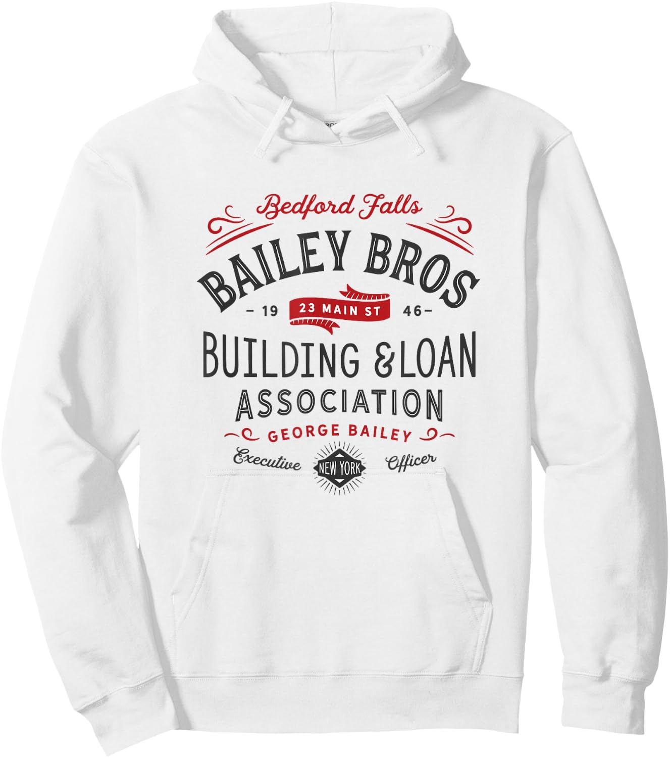 Christmas, Bailey Brothers Building & Loan. Holiday Classic Hoodie - Hoodie | White