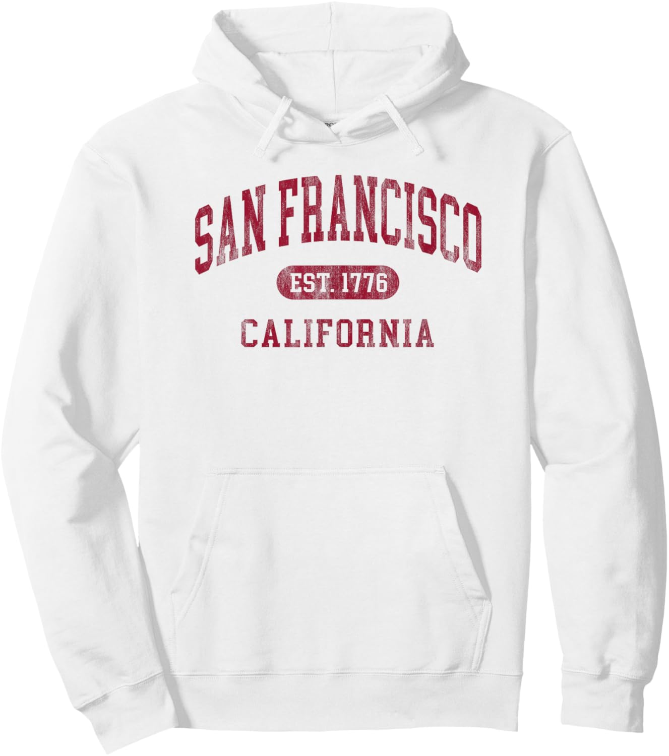 Vintage San Francisco California Souvenir Retro Throwback Hoodie - Hoodie | White