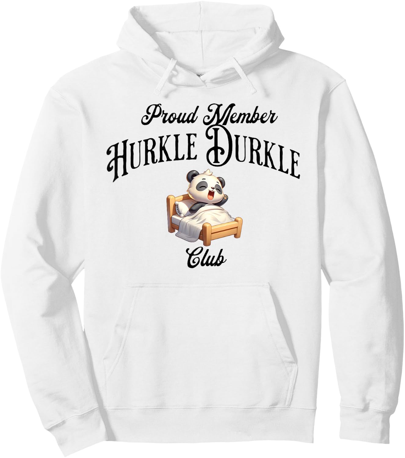 Proud Member Hurkle Durkle Club funny Scottish Slang design Hoodie - Hoodie | White