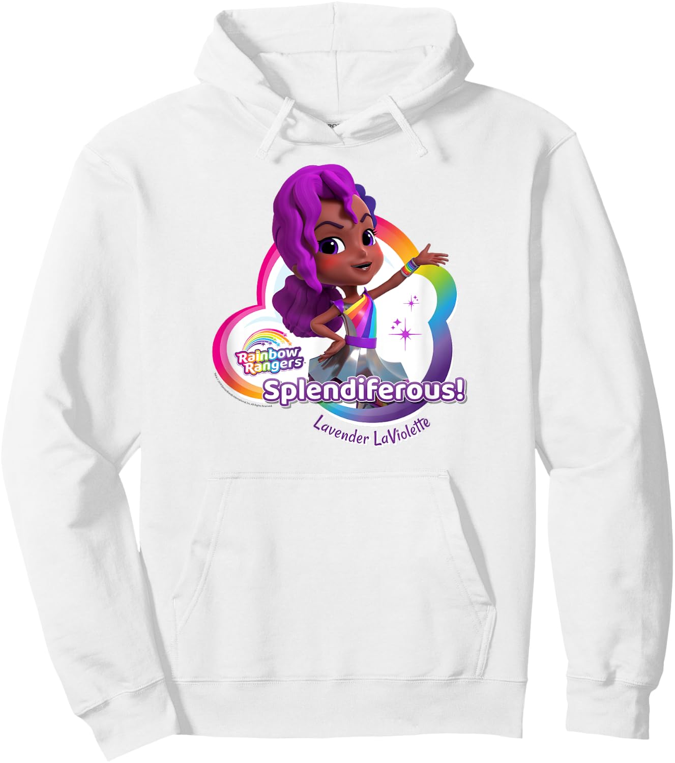 Rainbow Rangers Lavender LaViolette "Splendiferous!" Hoodie - Hoodie | White