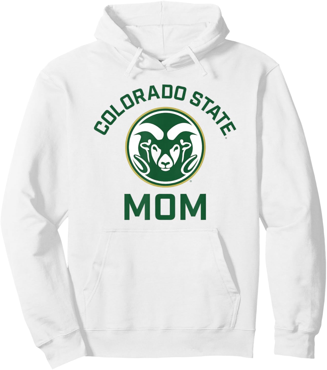 Colorado State University Rams Arched Mom Hoodie - Hoodie | White