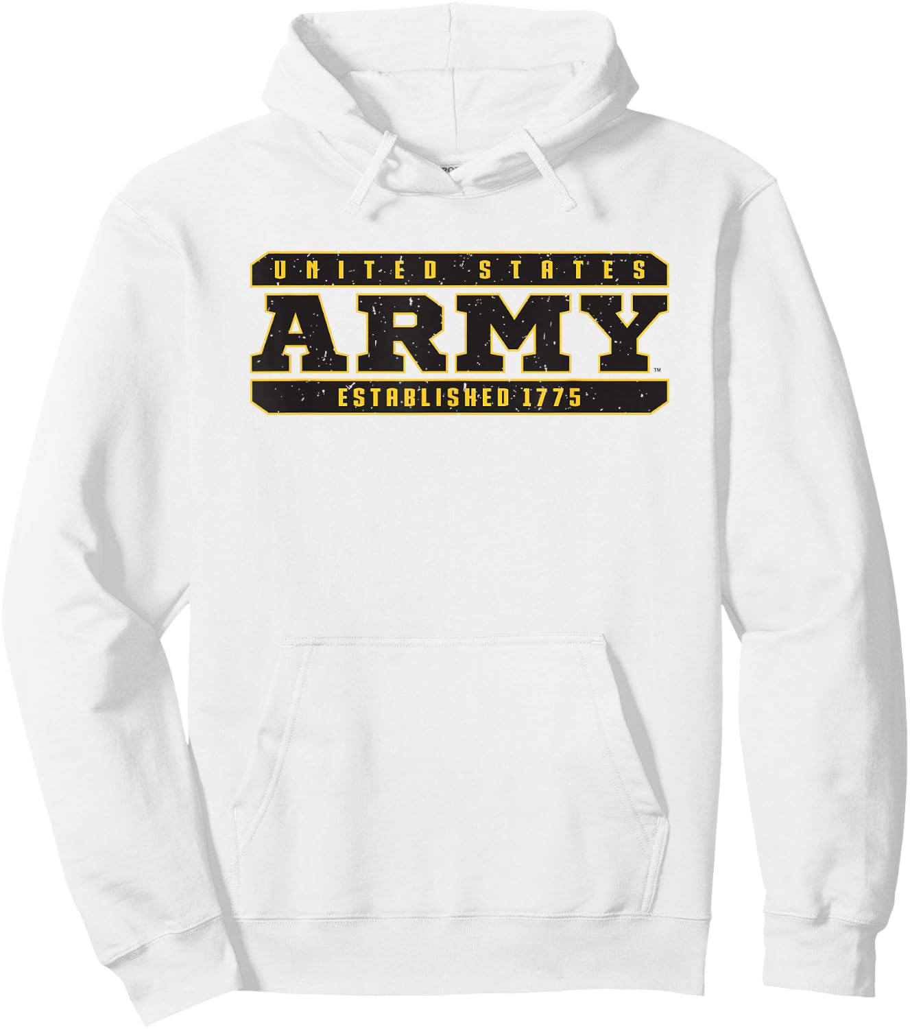 Military Army United States Established 1775 Hoodie - Hoodie | White
