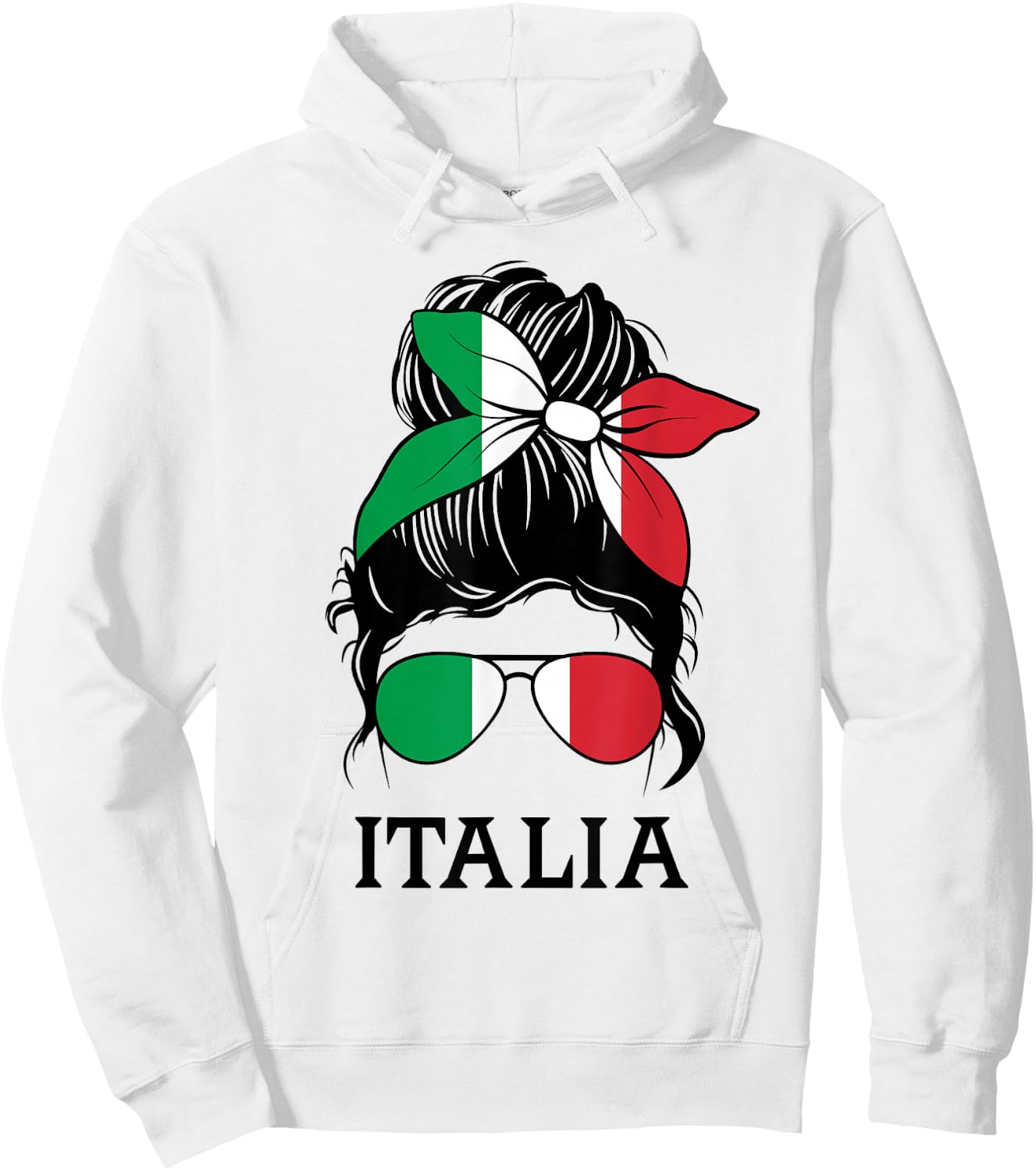 Italia Graphic Design for Girls Kid Italian Toodler Hoodie - Hoodie | White