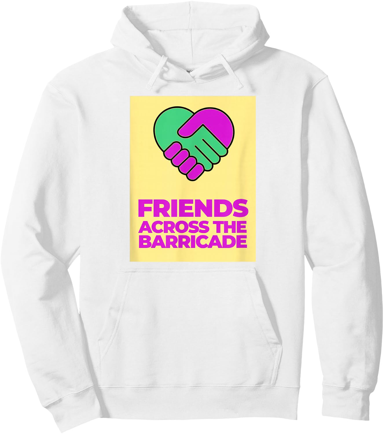 I Am A Derry Girl Friends Across The Barricade Hoodie - Hoodie | White