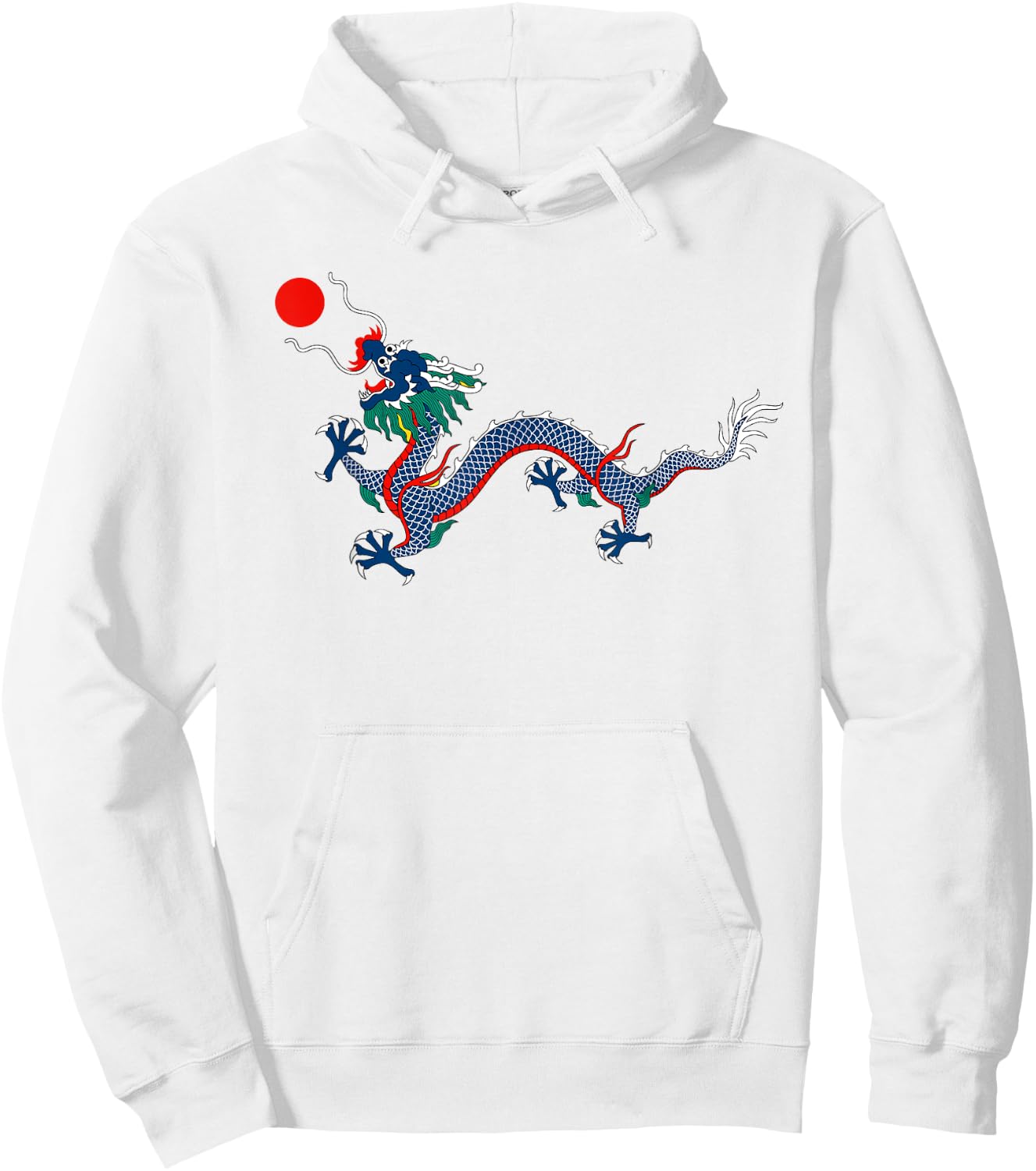 China Flag Imperial Yellow Dragon Flag Qing Dynasty Hoodie - Hoodie | White