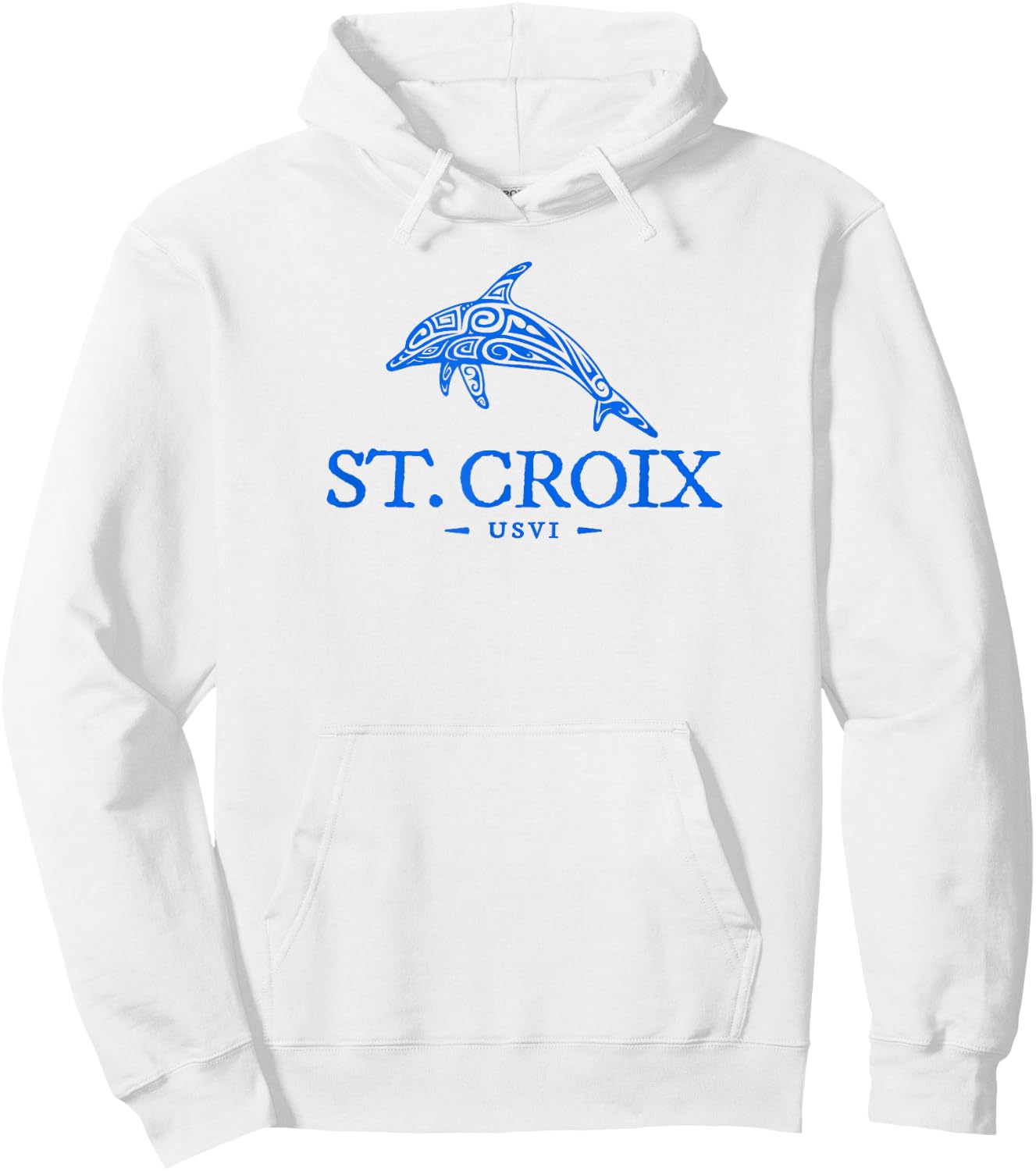 St Croix Dolphin Boys Girls Toddler Cruise Vacation Souvenir Hoodie - Hoodie | White