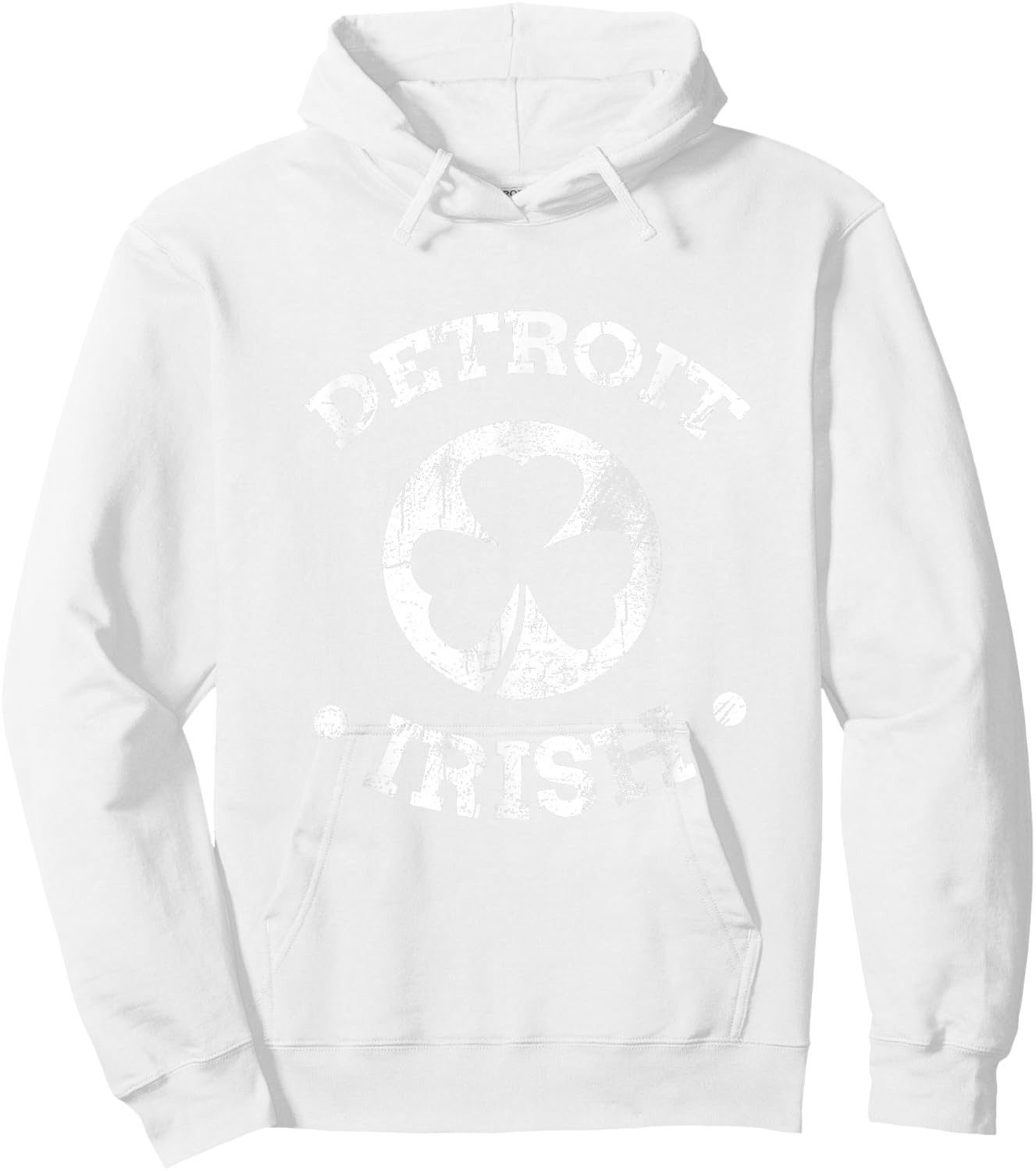 Detroit St Patricks Day Parade Paddy Products Detroit Irish Hoodie - Hoodie | White