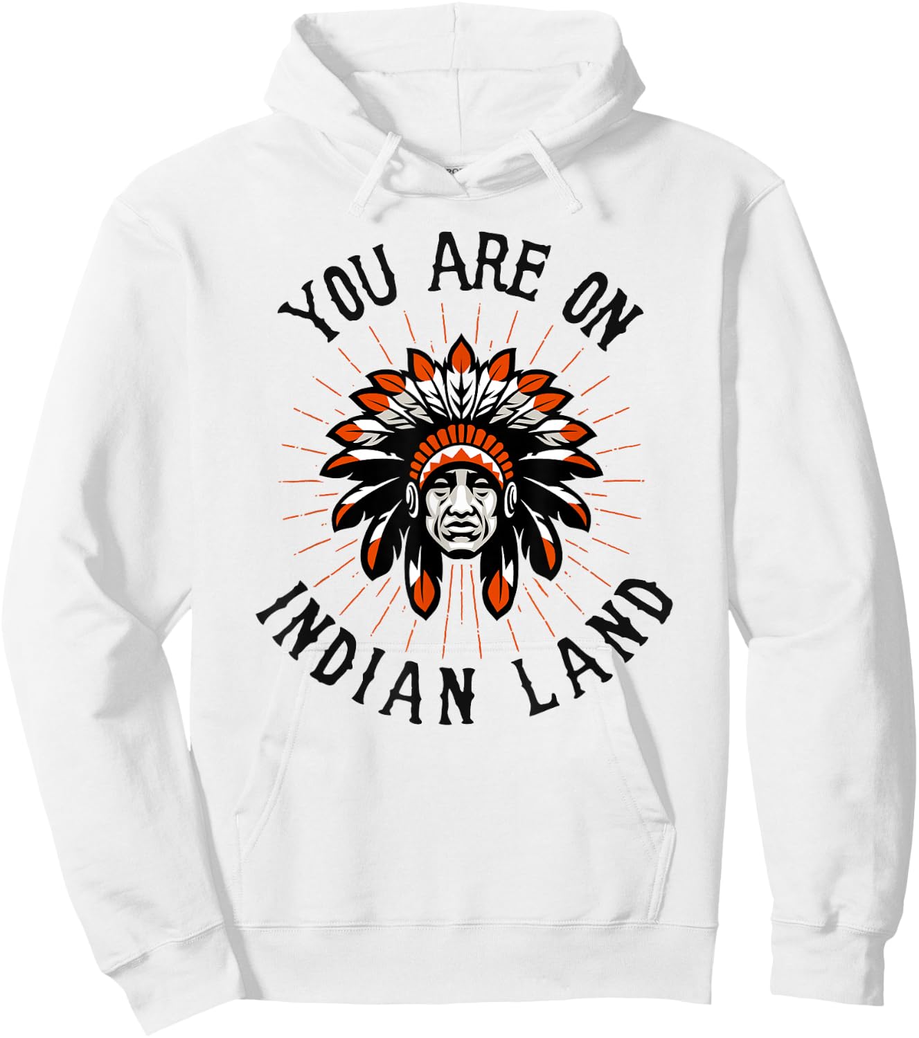 You Are On Indian Land Headdress Indigenous Peoples Day Gift Hoodie - Hoodie | White