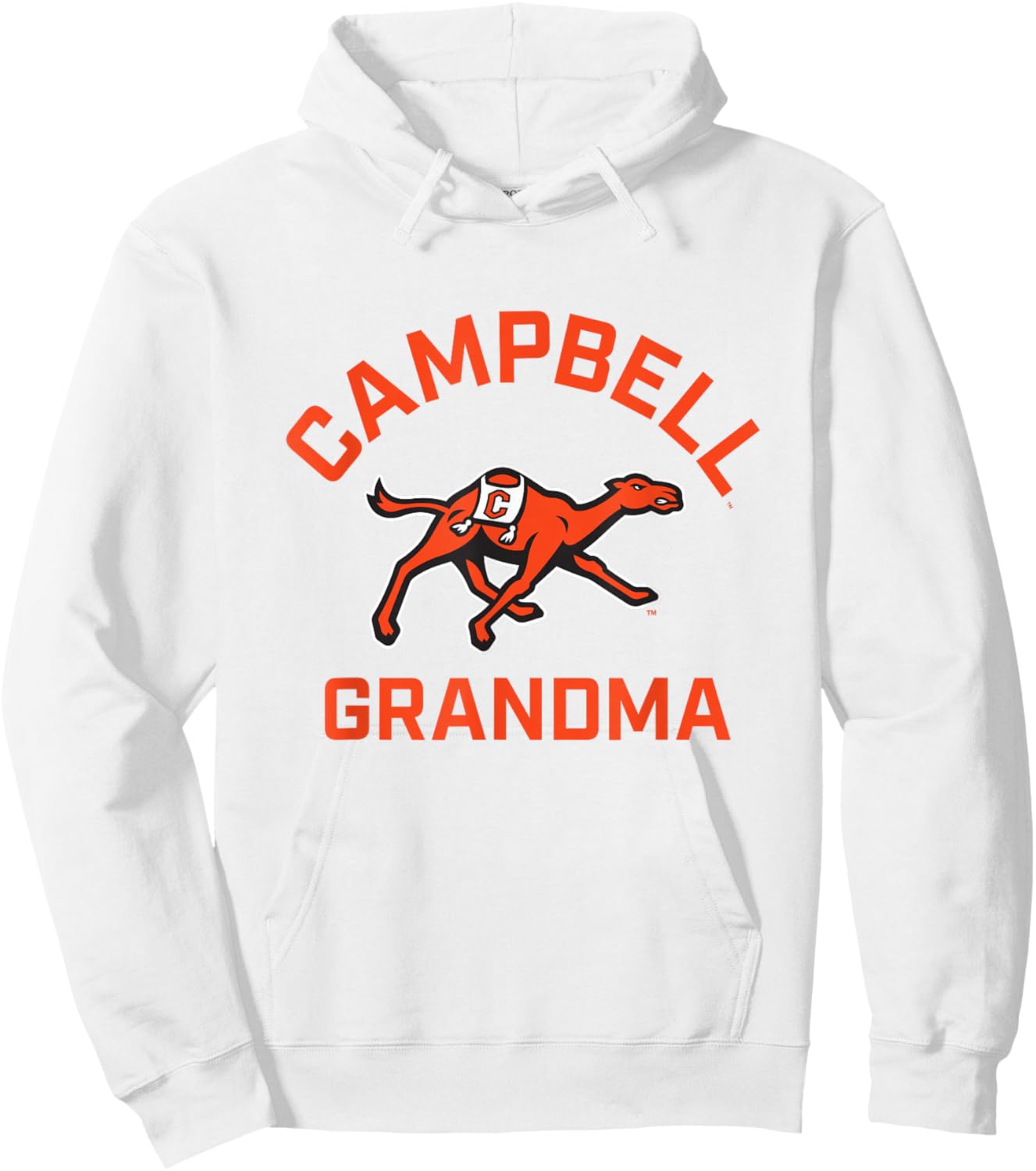 Campbell University Fighting Camels Arched Grandma Hoodie - Hoodie | White