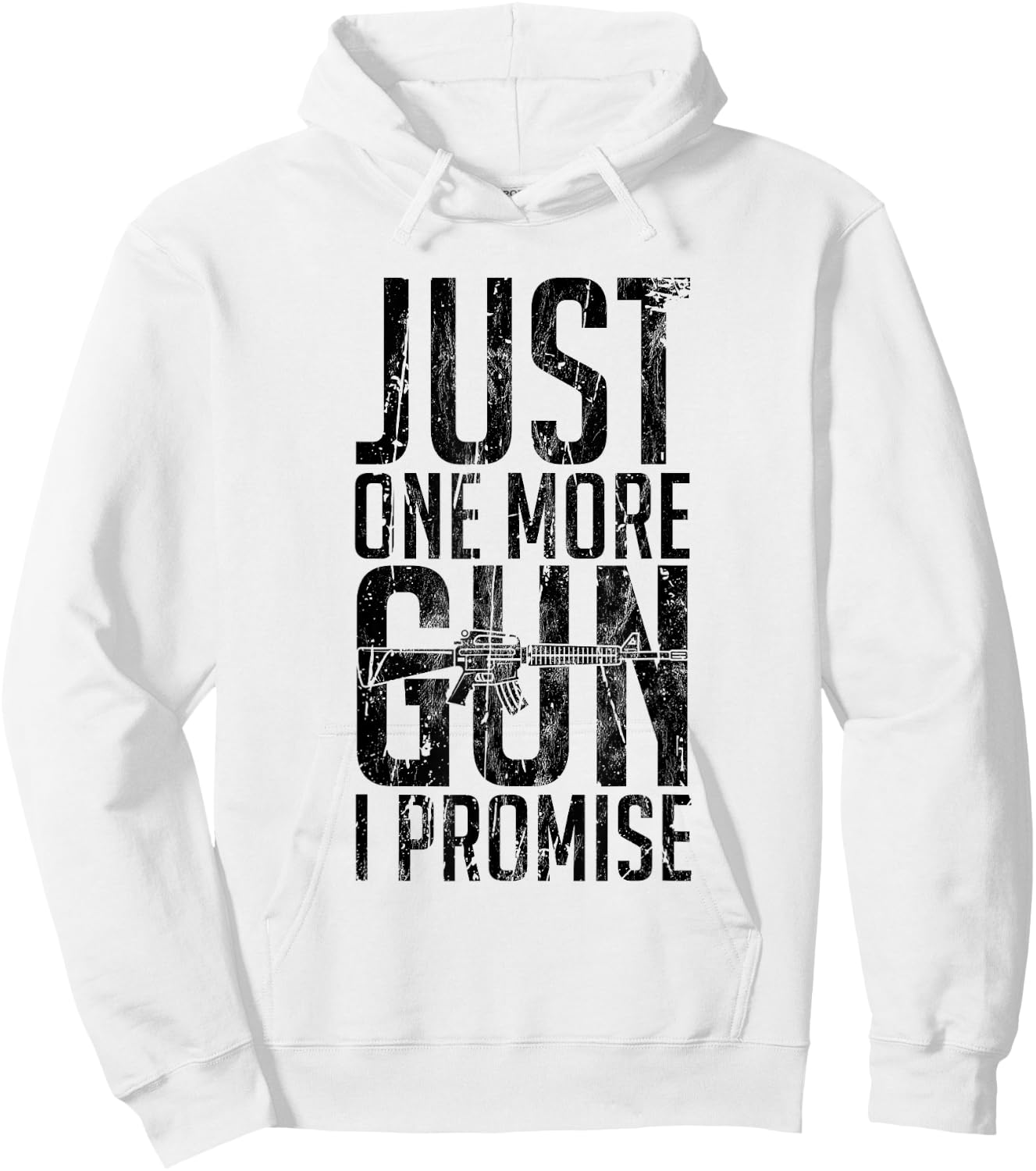 Just One More Gun I Promise Funny Gun Lover Gift Hoodie - Hoodie | White