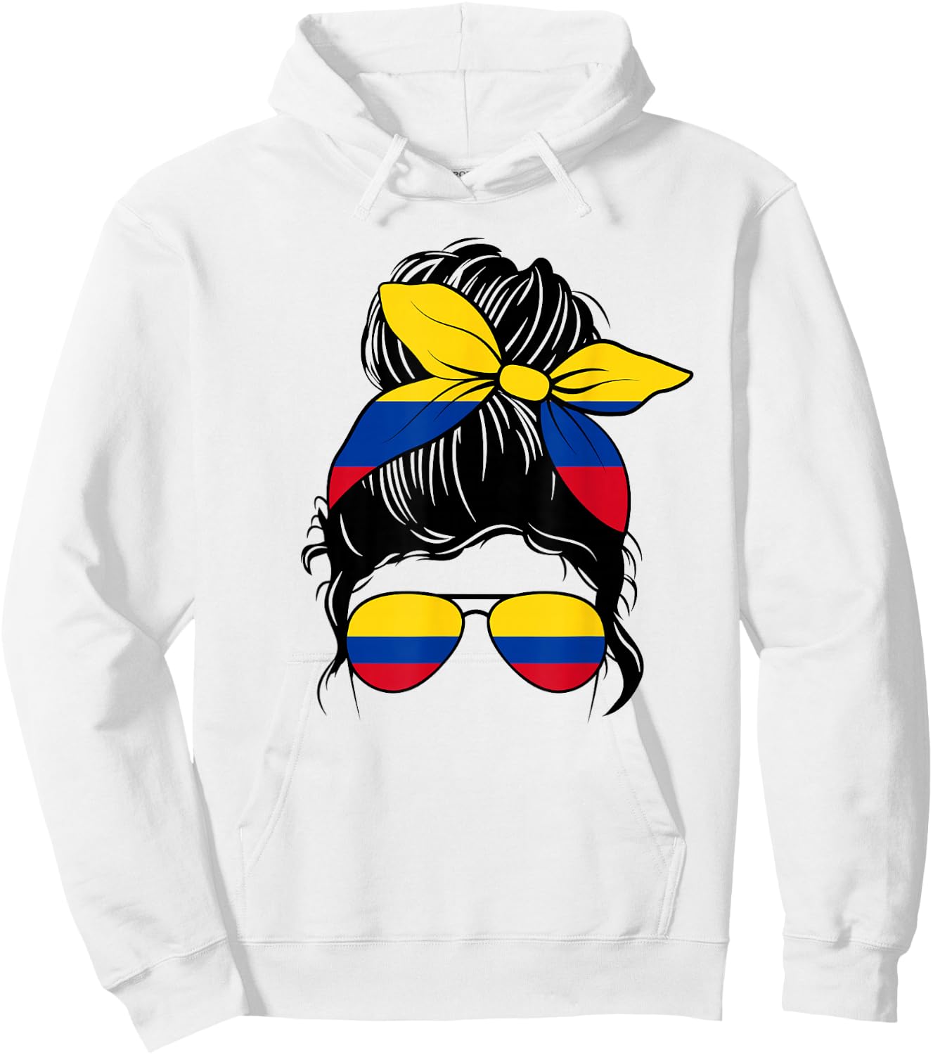 Colombia graphic design for girls kid Colombian toodler Hoodie - Hoodie | White