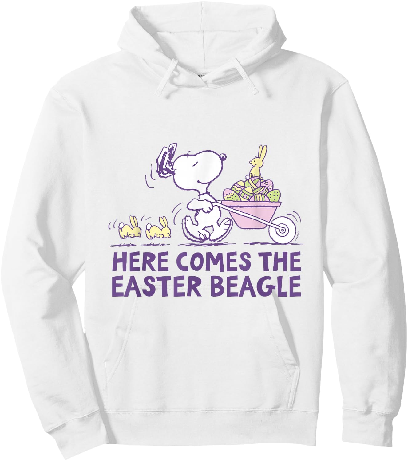 Peanuts - Snoopy Here Comes The Easter Beagle Hoodie - Hoodie | White