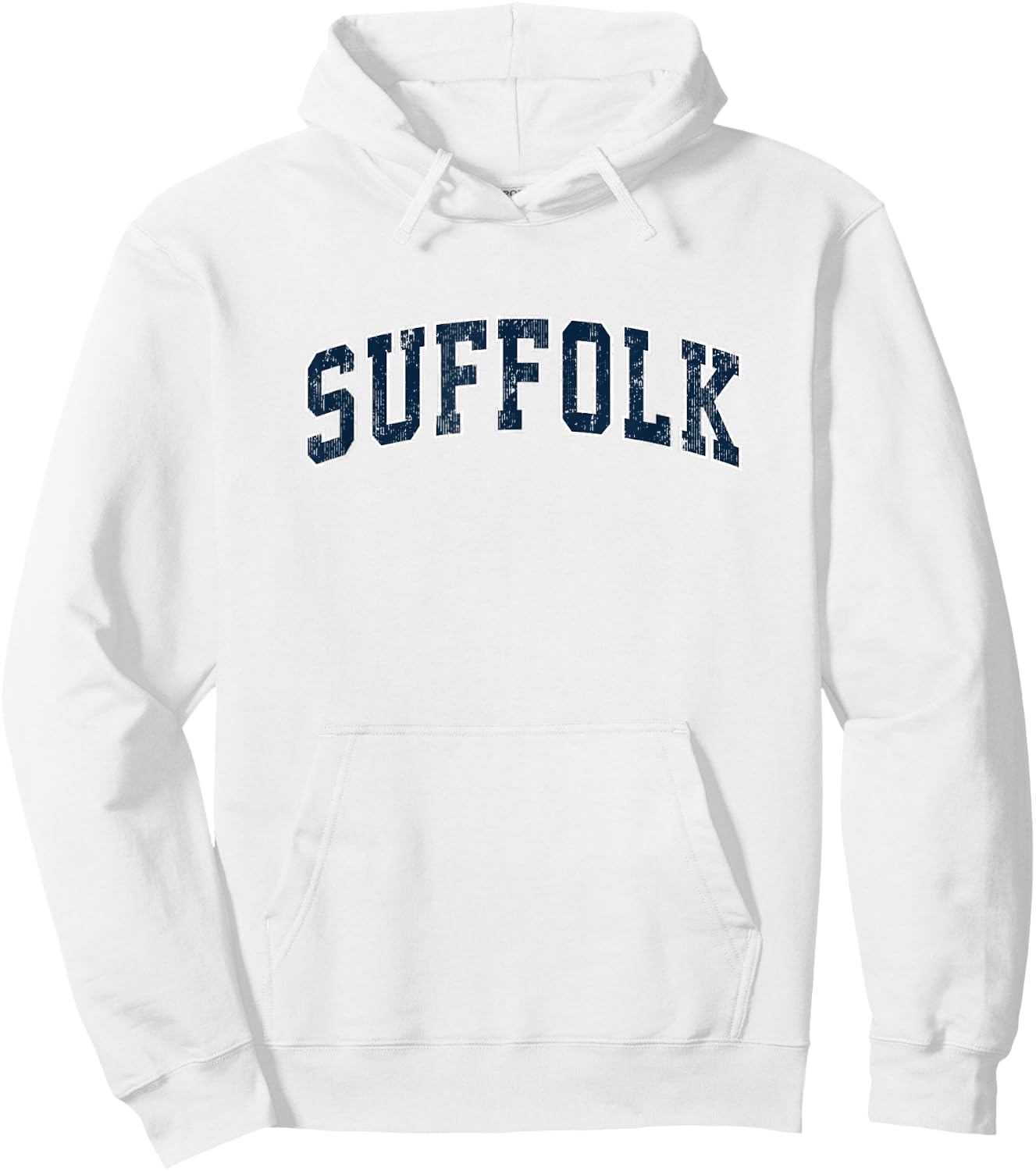 Suffolk Virginia VA Vintage Sports Design Navy Design Hoodie - Hoodie | White