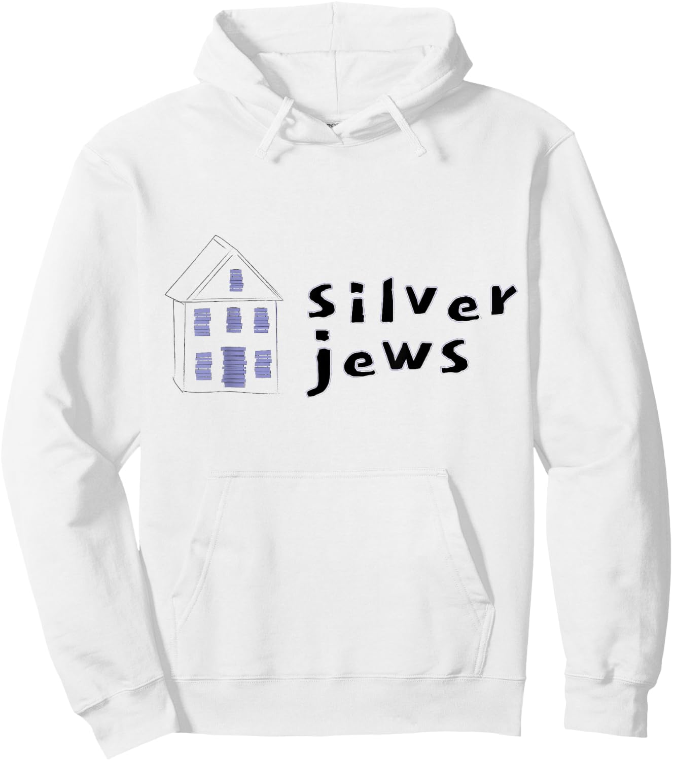 Silver Jew Boarded Up House Hoodie - Hoodie | White