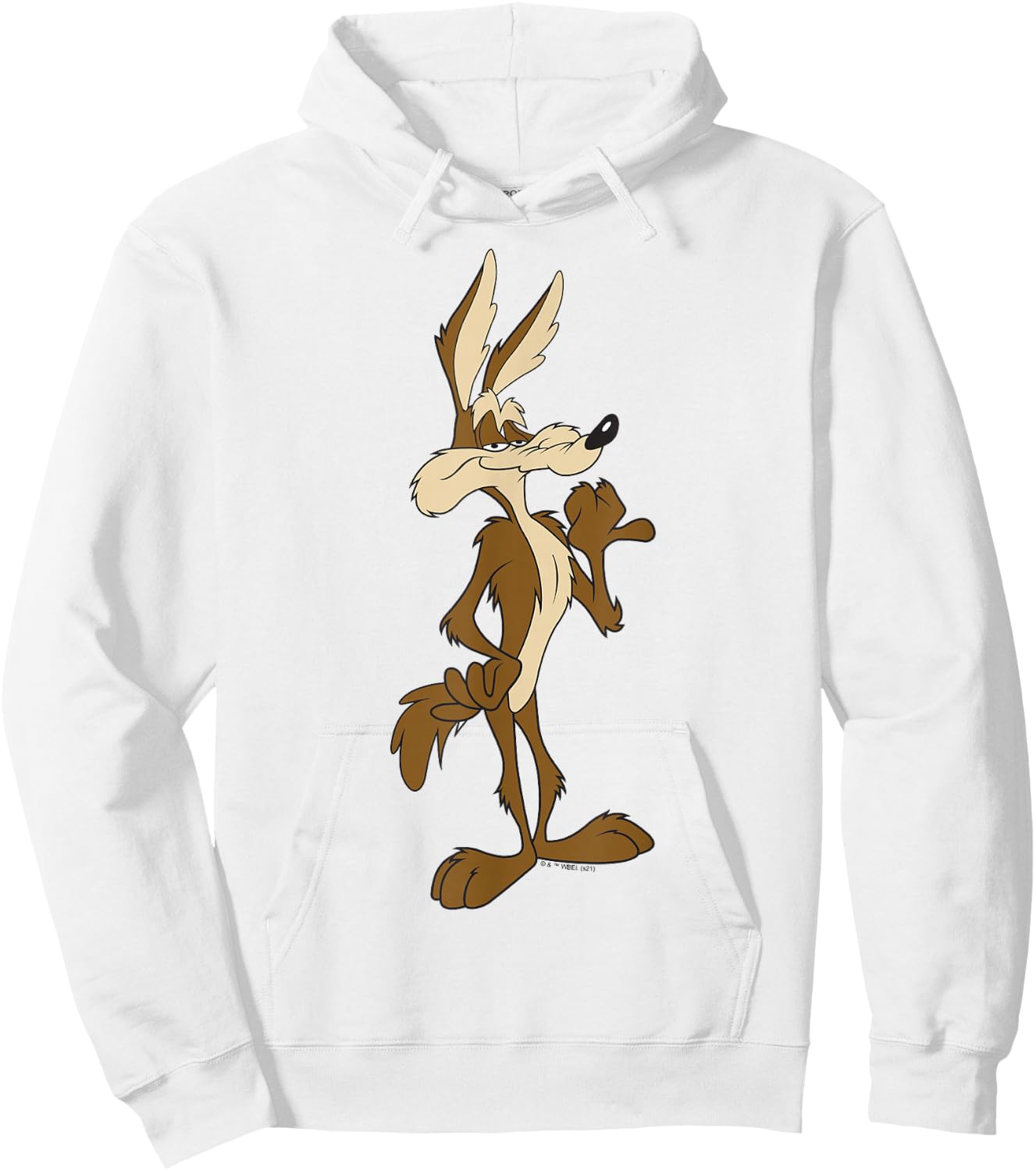 Looney Tunes Wile E. Coyote Confident Stance Hoodie - Hoodie | White