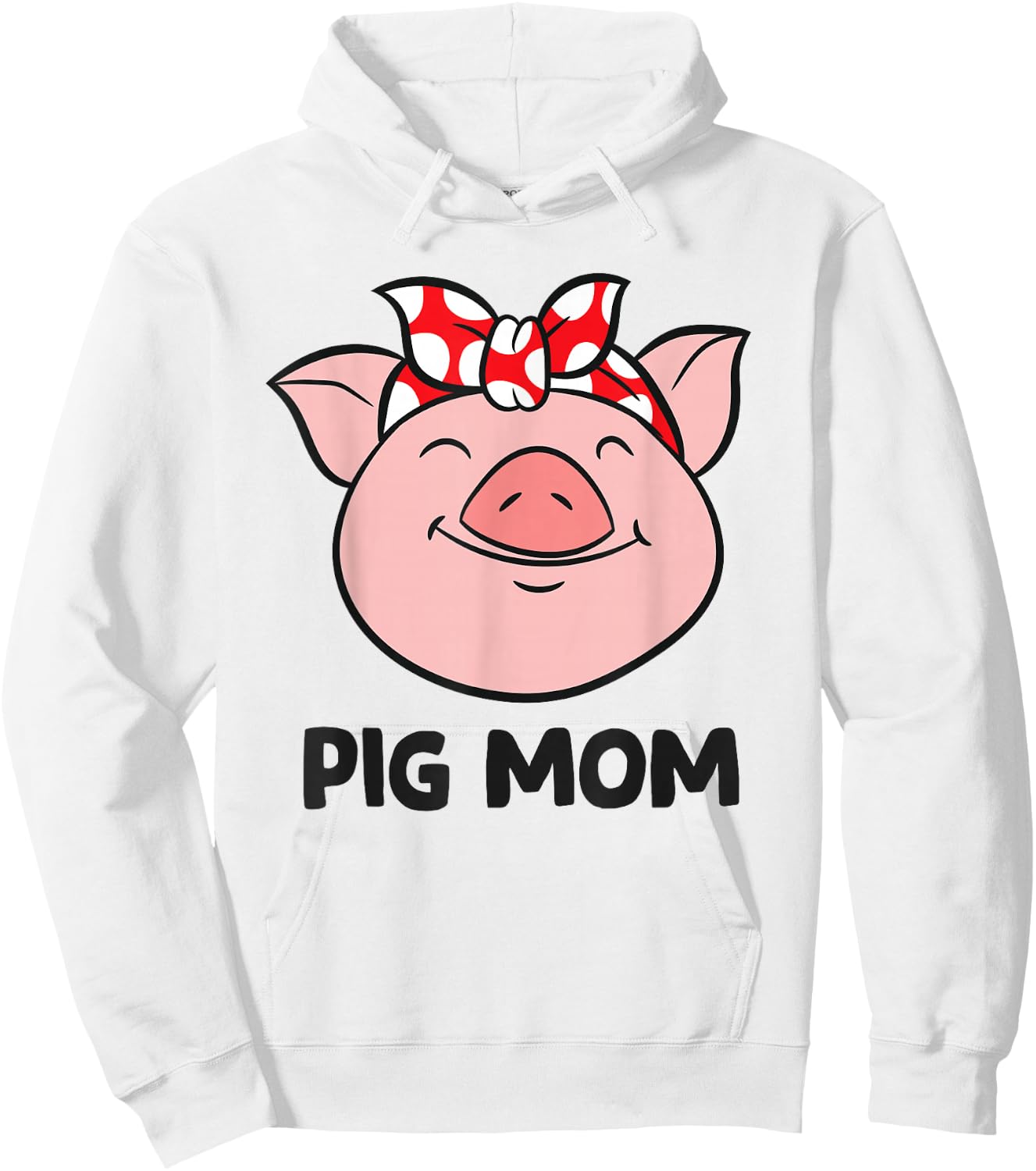 Pig Farmer Mom Love Pigs Pig Mom Cute Pig Lovers Hoodie - Hoodie | White