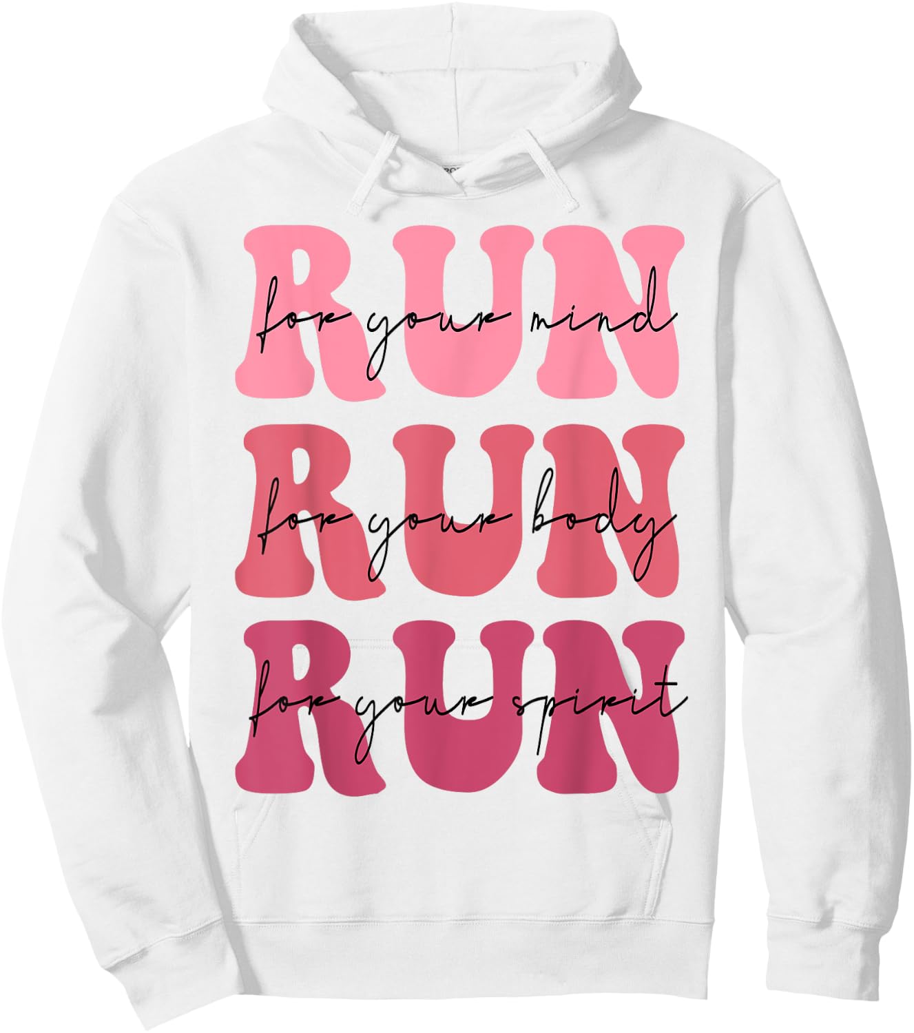 In My Runner Era Groovy Retro Women Running Lover Runner Hoodie - Hoodie | White