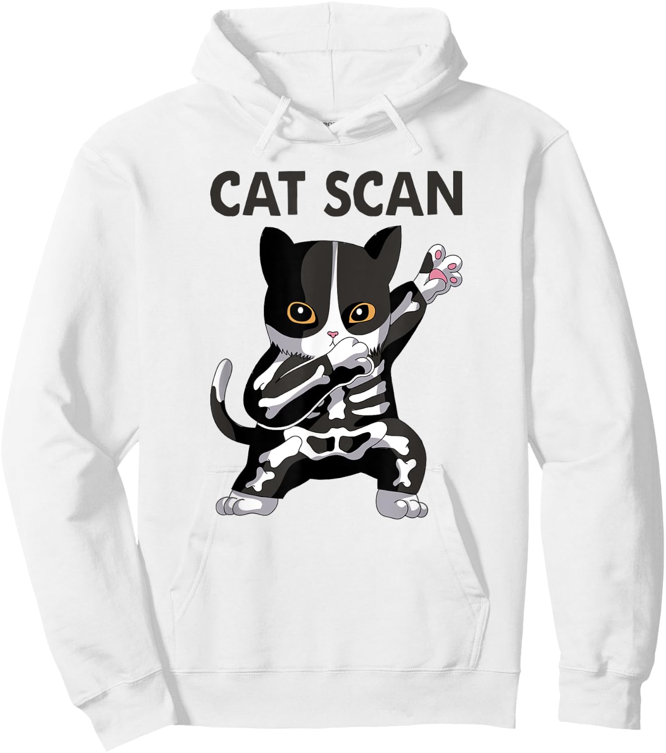 Cat Scan CT Scan Funny Cat X-Ray Pun Meme Rad Tech Women Hoodie - Hoodie | White