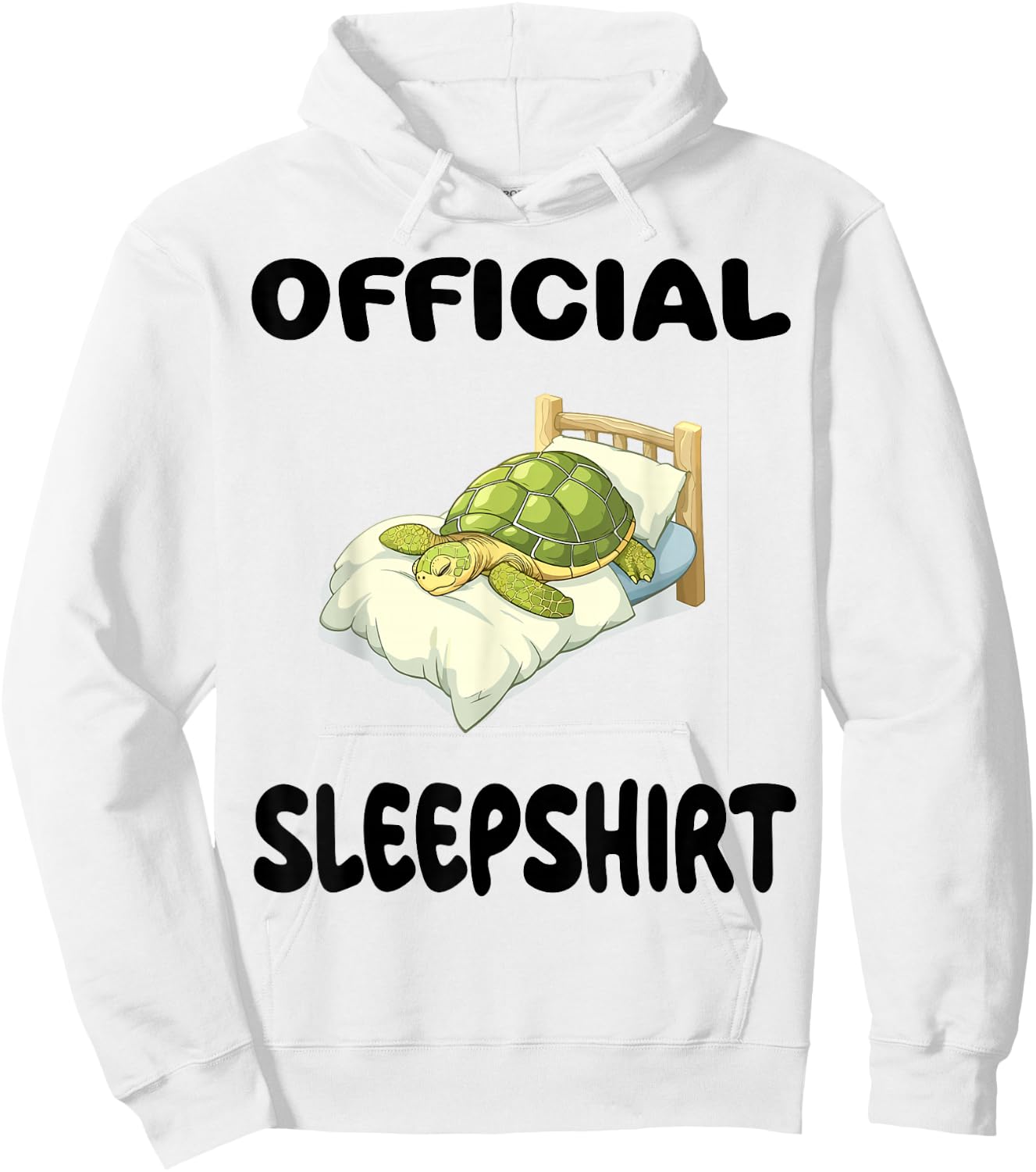 Turtle Official Sleepshirt Pajamas Nightgown Hoodie - Hoodie | White