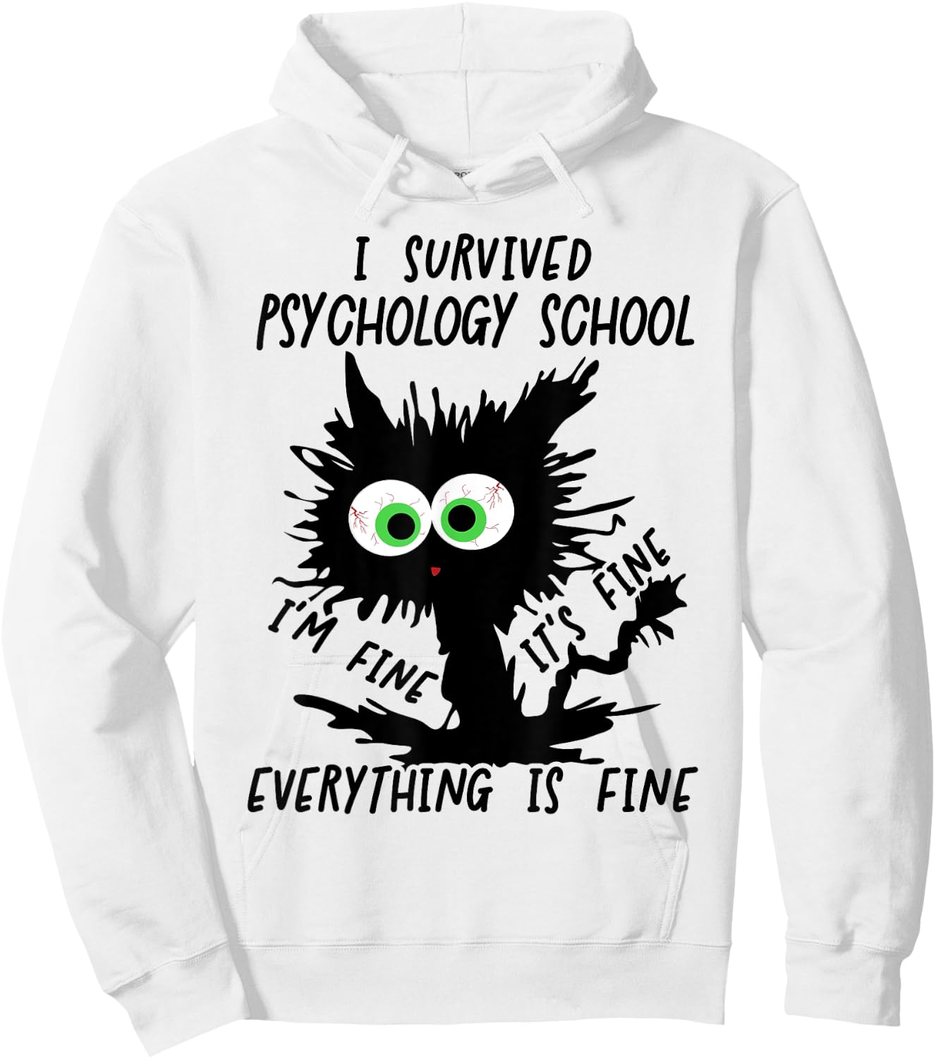 I Survived Psychology School Graduation 2024 Hoodie - Hoodie | White