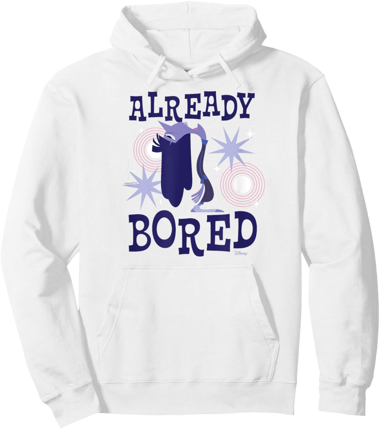 Inside Out 2 - Ennui Emotion Character Already Bored Hoodie - Hoodie | White