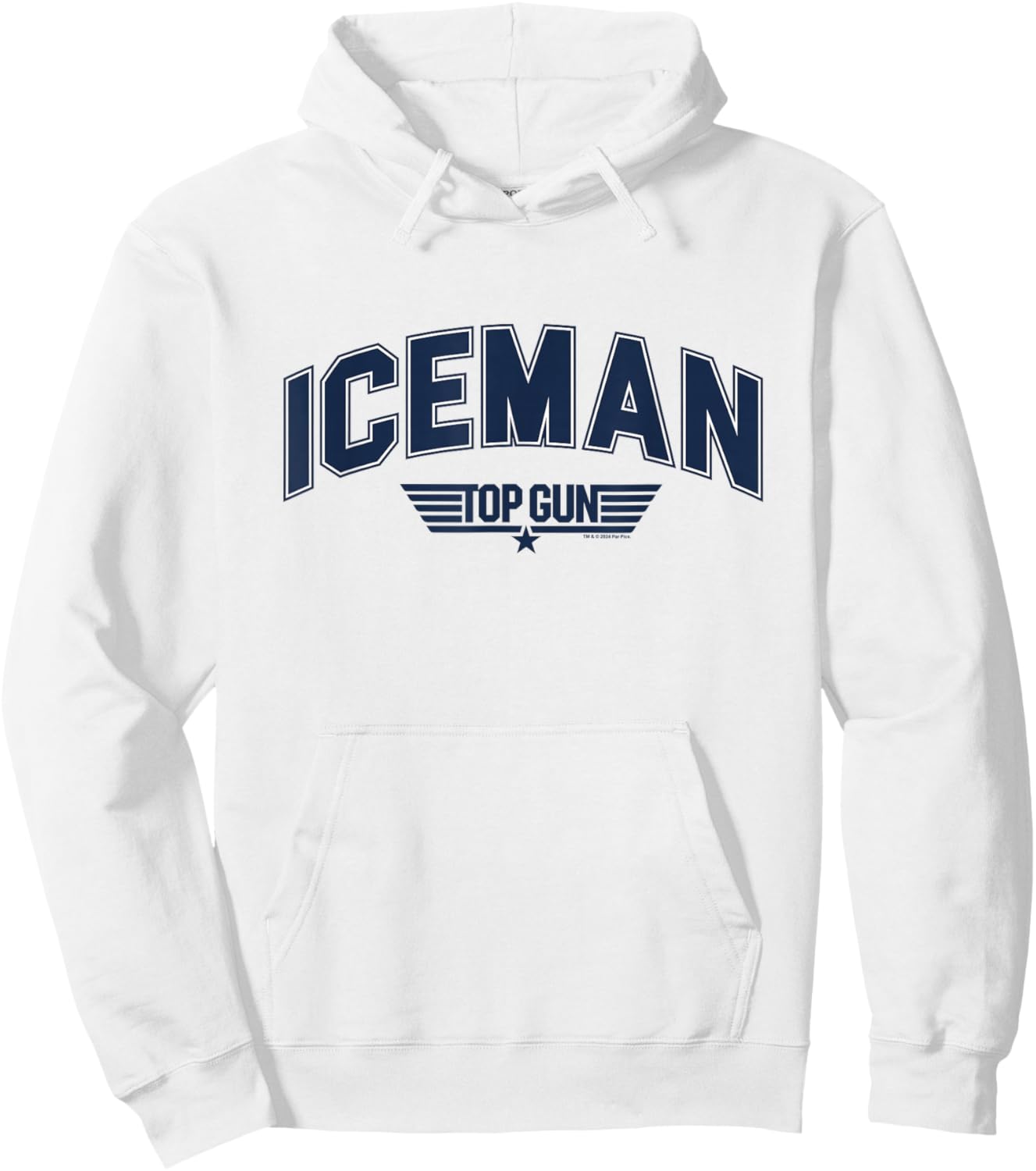 Top Gun Iceman Varsity Hoodie - Hoodie | White