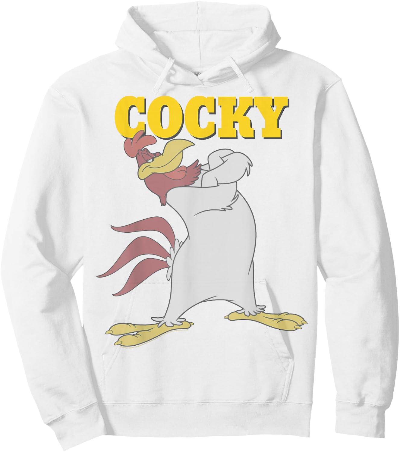 Looney Tunes Foghorn Leghorn Cocky Portrait Small Hoodie - Hoodie | White