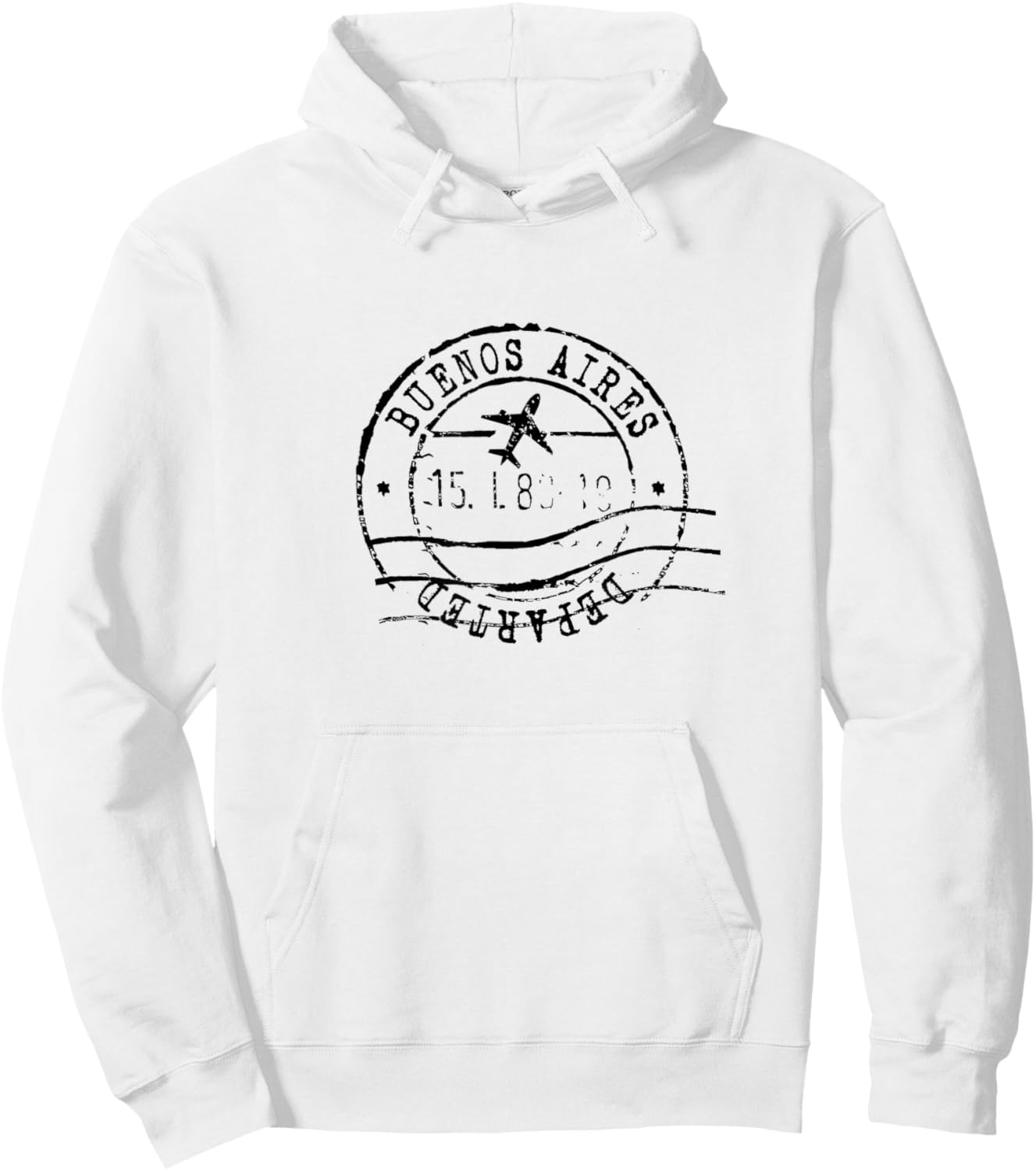 Buenos Aires Argentina Travel Vintage Passport Stamp Hoodie - Hoodie | White