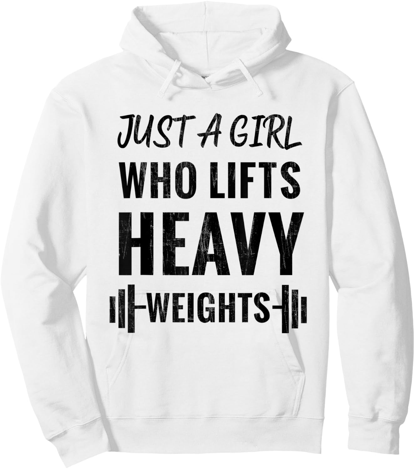 Just A Girl Who Lifts Heavy Weights Weight Lifting Training Hoodie - Hoodie | White