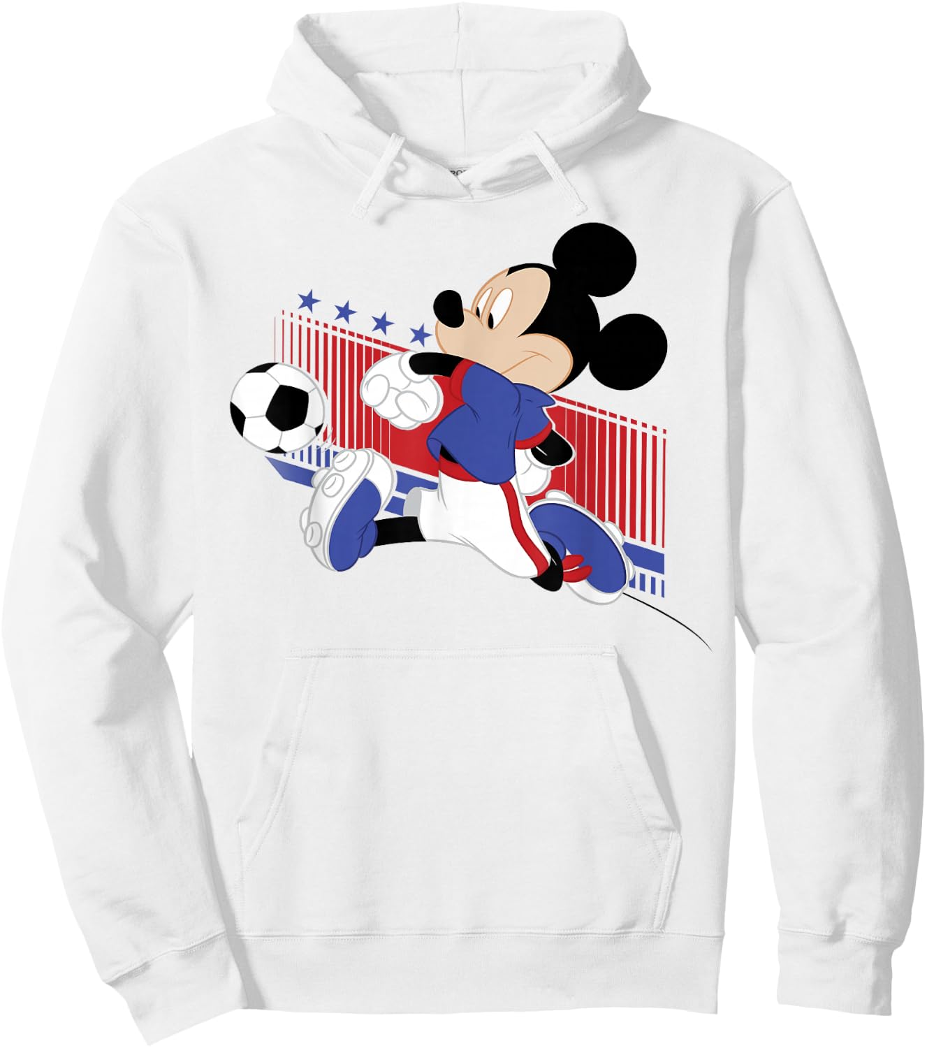 Disney Mickey and Friends USA Soccer Vintage Mickey Hoodie - Hoodie | White