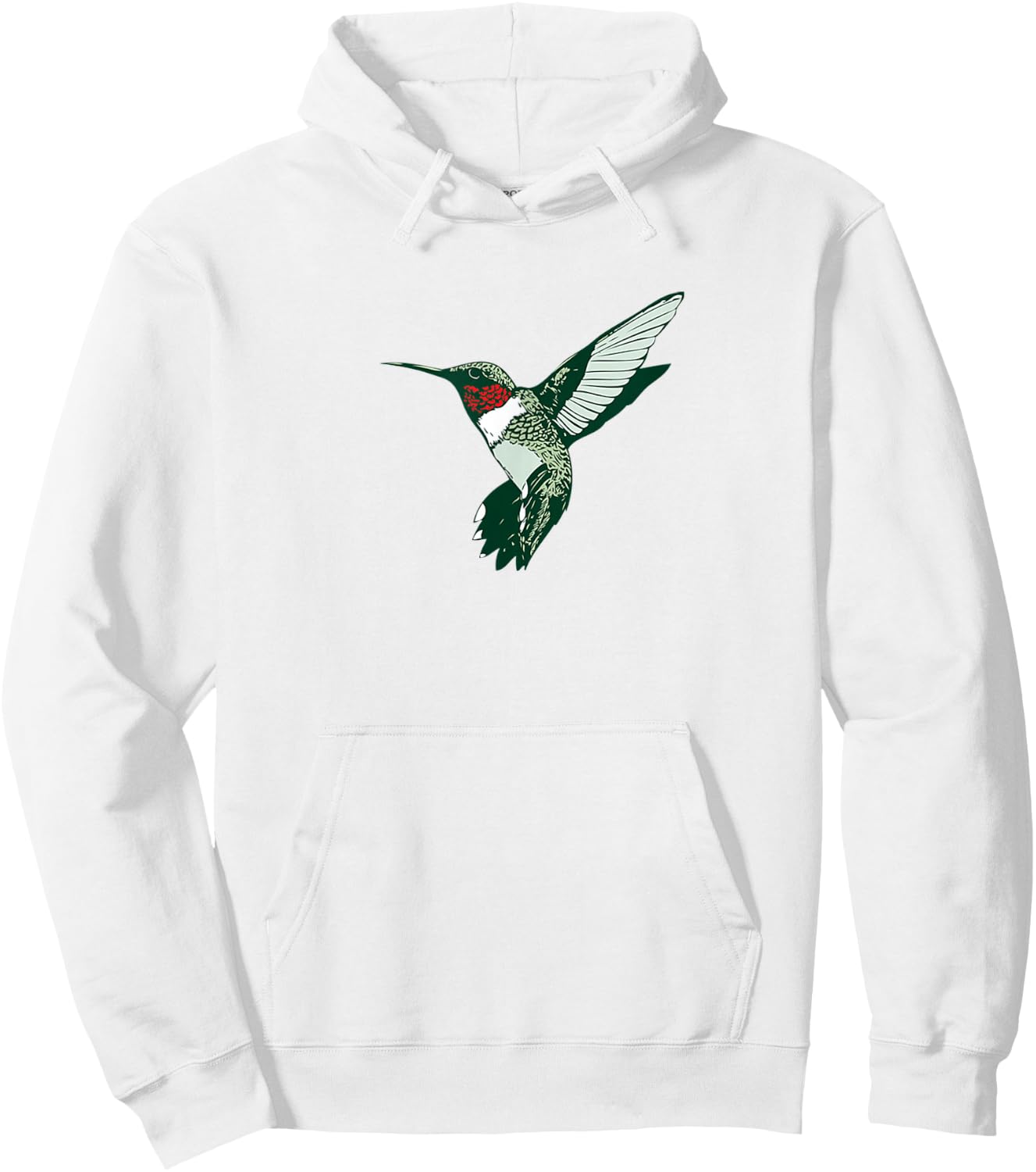 Cool Migrating Birds Ruby-throated Hummingbird Hoodie - Hoodie | White
