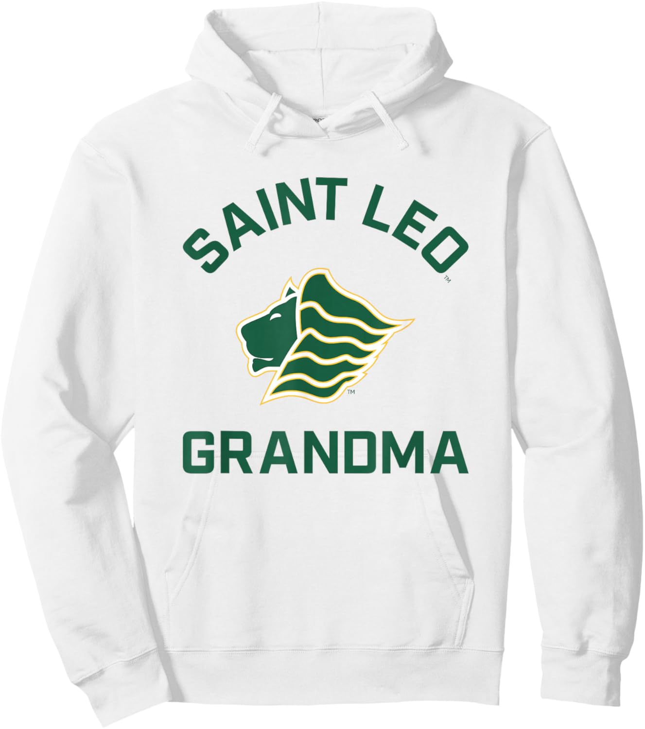 Saint Leo University Lions Arched Grandma Hoodie - Hoodie | White