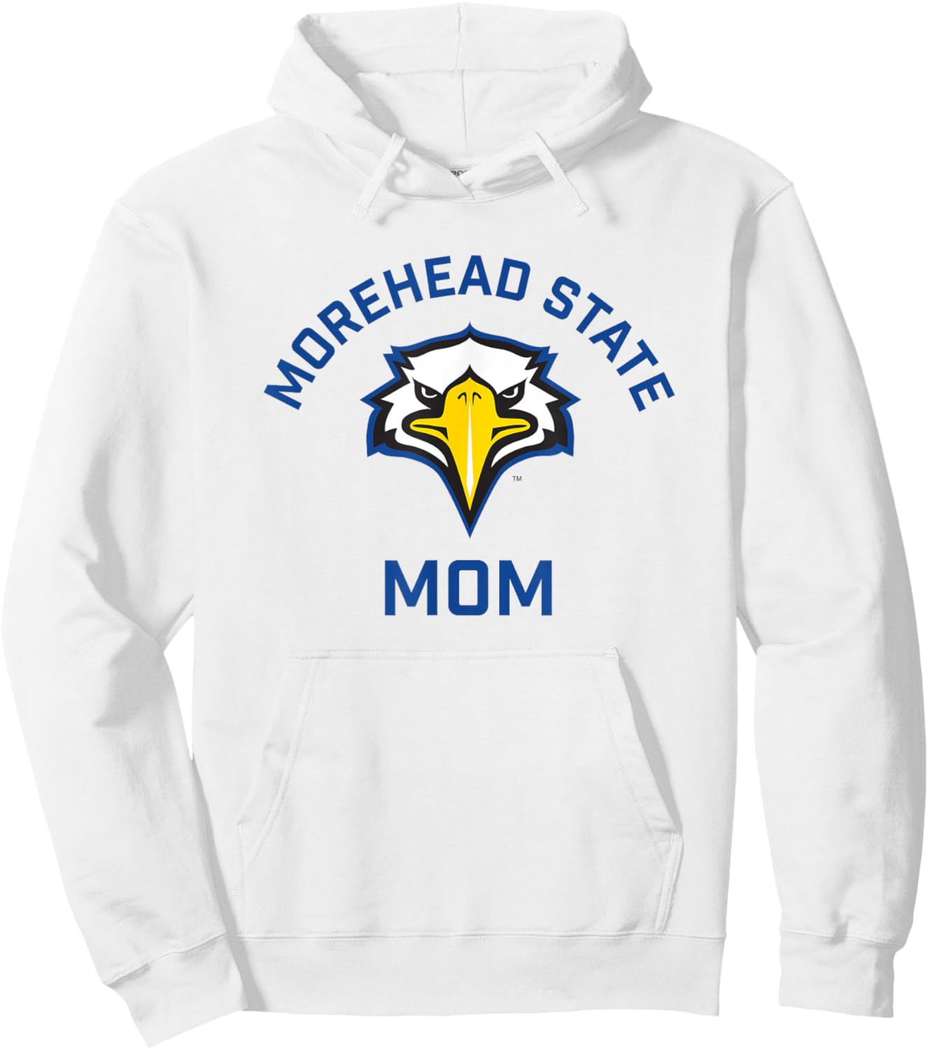 Morehead State University Eagles Arched Mom Hoodie - Hoodie | White