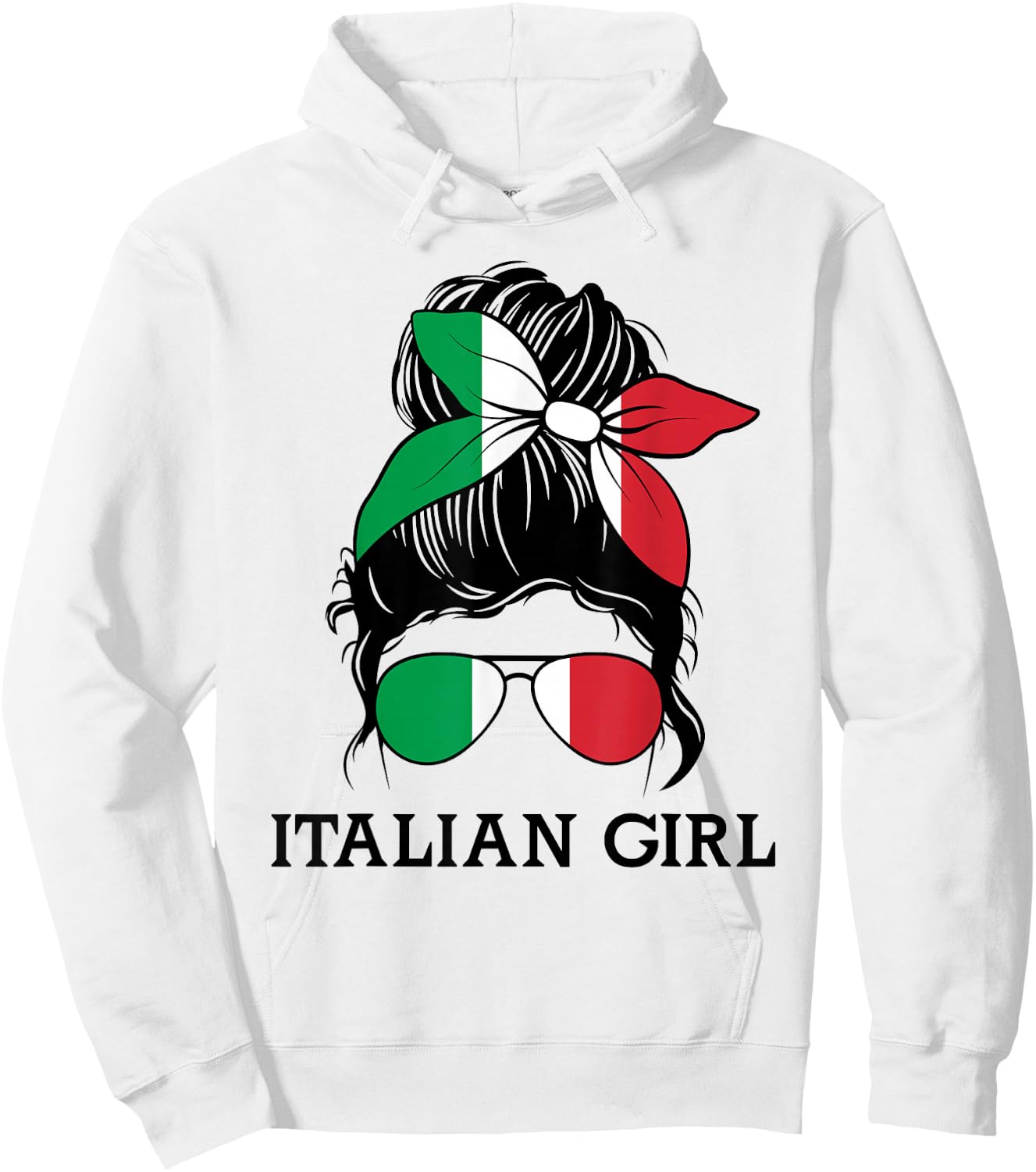 Italia Graphic Design for Girls Kid Italian Toodler Hoodie - Hoodie | White