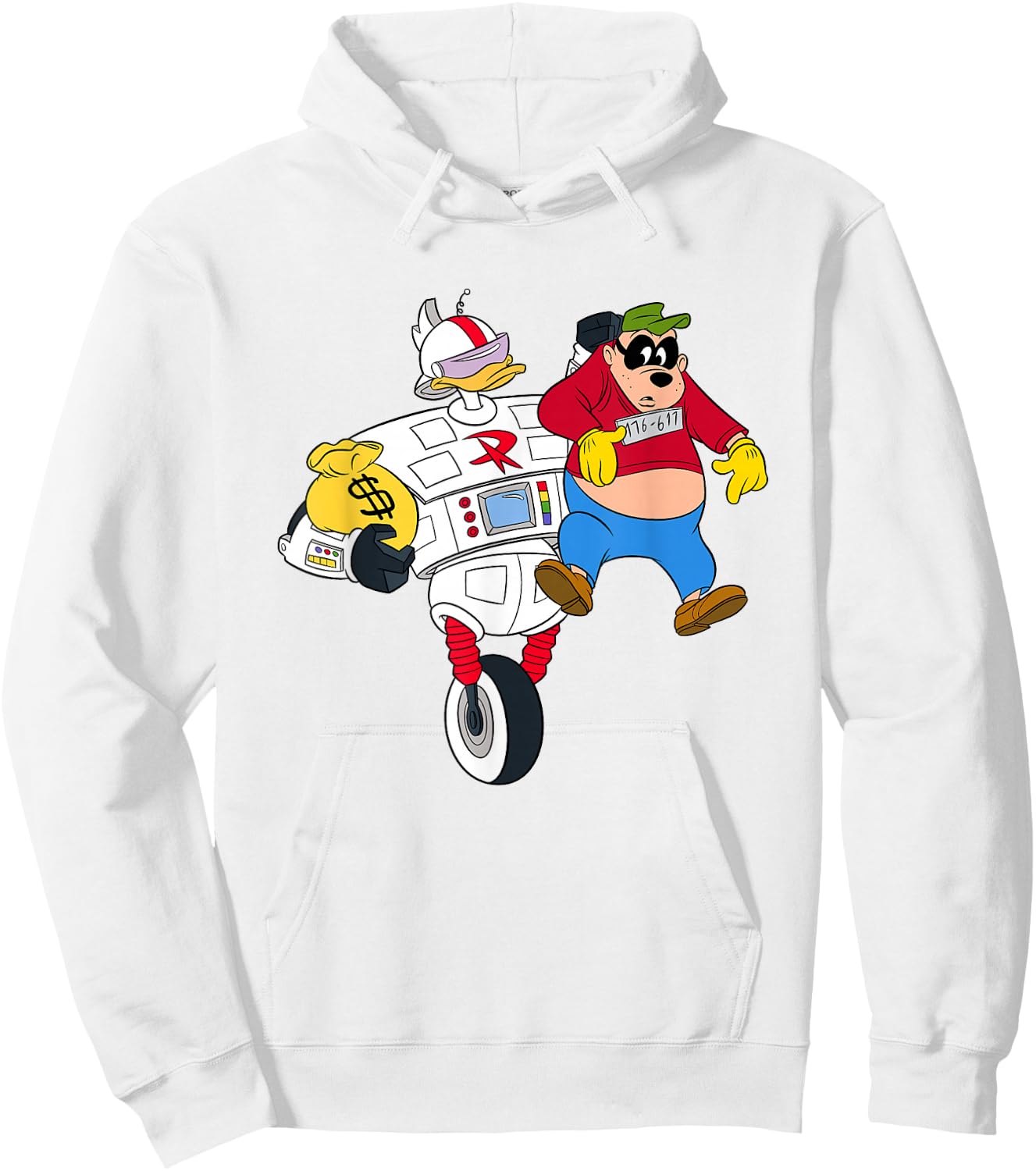 Disney Gizmoduck and Beagle Boy DuckTales Light Hoodie - Hoodie | White