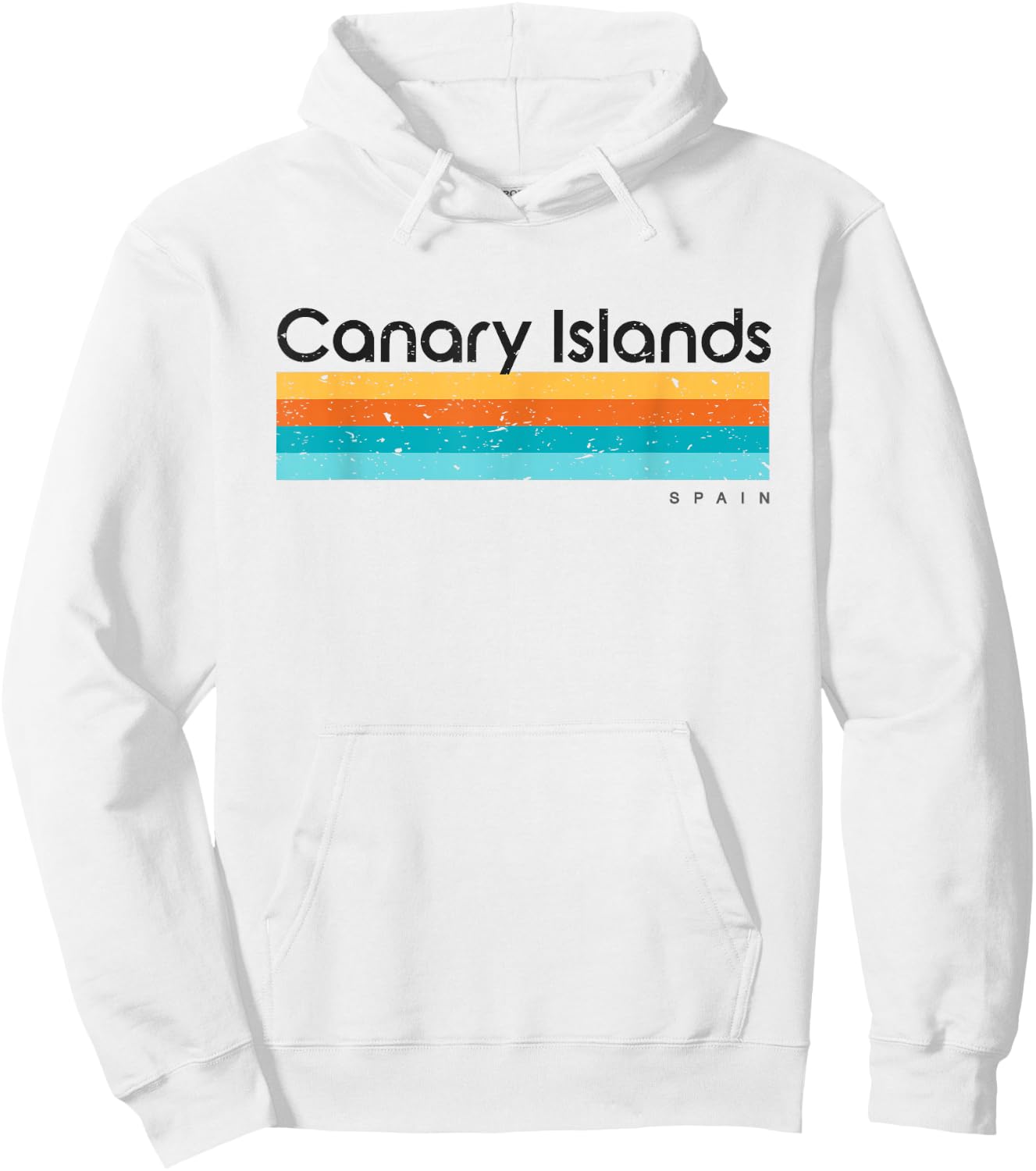 Vintage Canary Islands Spain Retro Design Hoodie - Hoodie | White