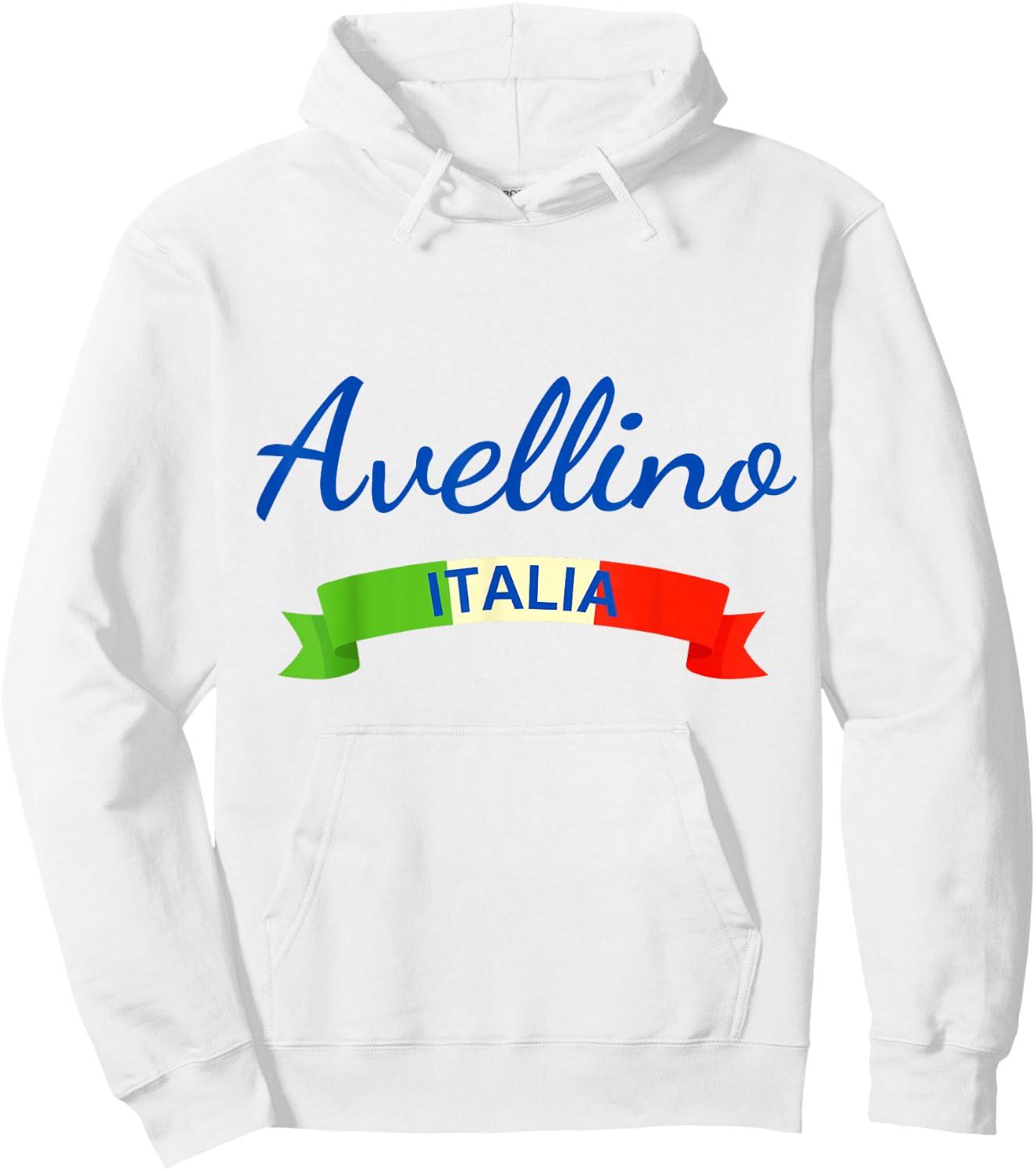 Avellino Italy Flag Roma Italia Souvenir Matching Italian Hoodie - Hoodie | White