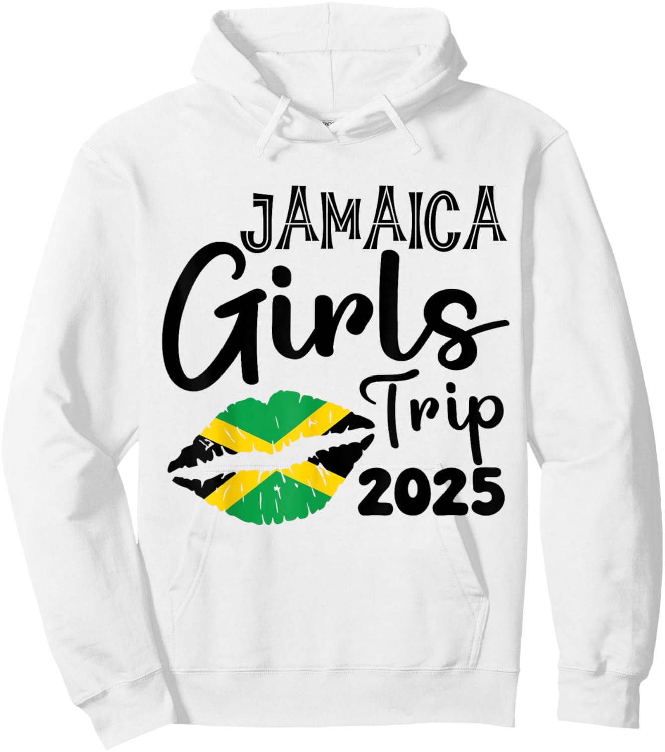 Jamaica Girls Trip 2025 Summer Vacation Weekend Funny Hoodie - Hoodie | White
