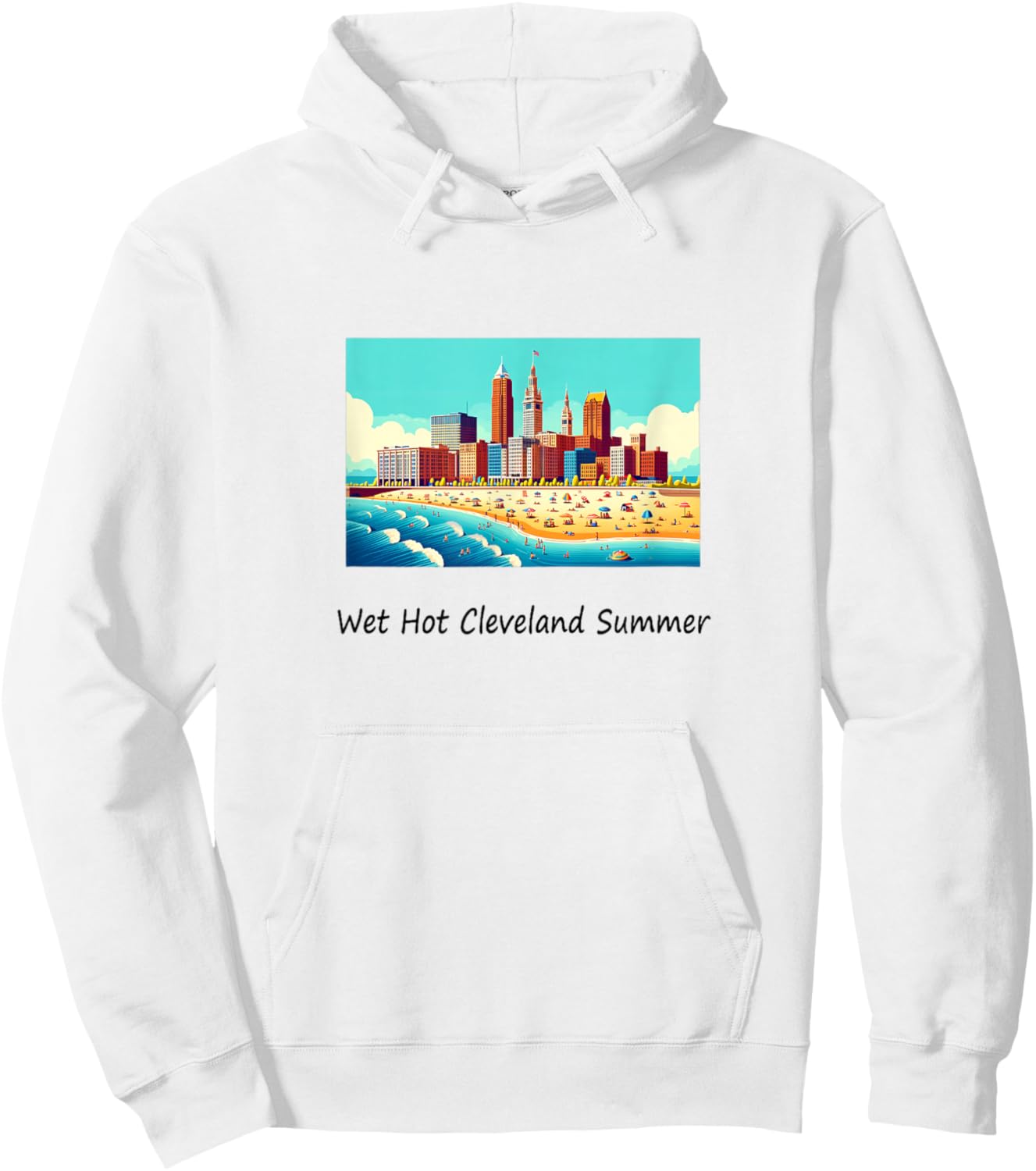 Wet Hot Cleveland Summer Women Kids Hoodie - Hoodie | White