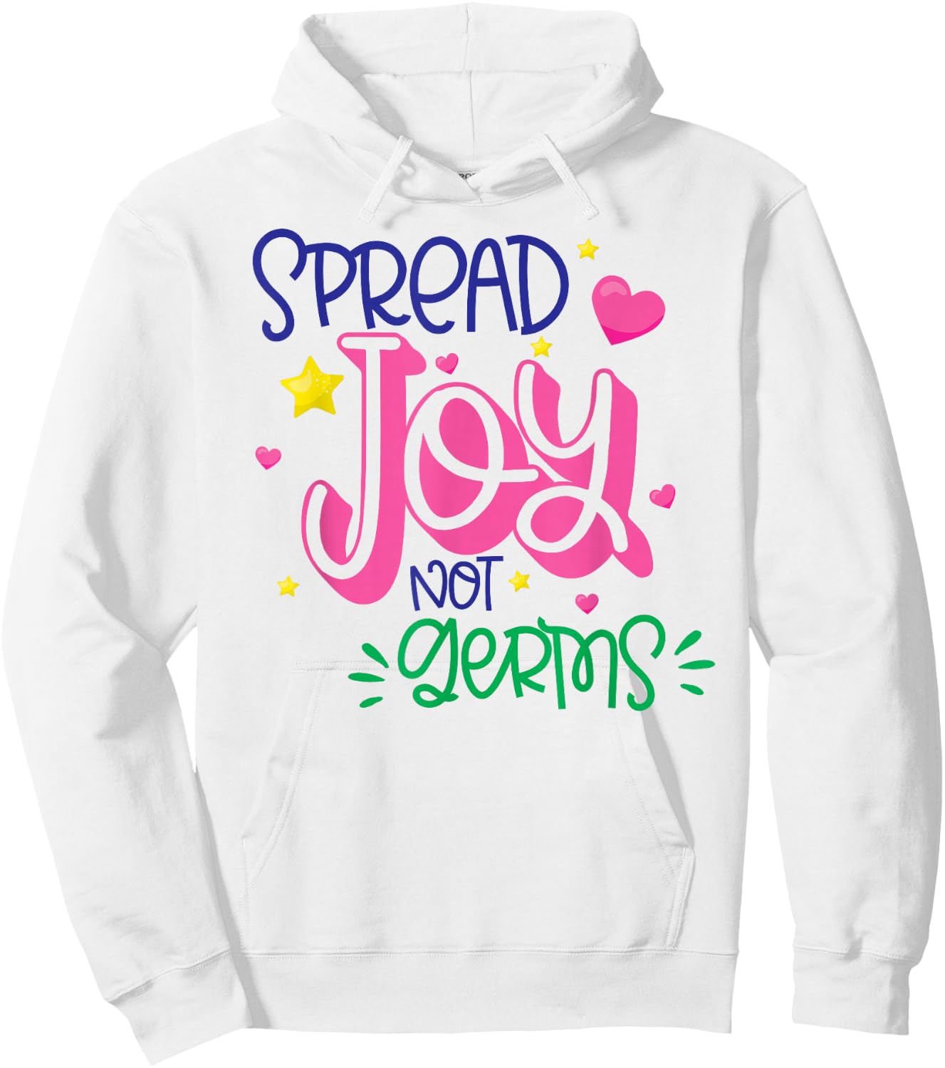 Spread Joy Not Germs Cute Handwashing Hoodie - Hoodie | White