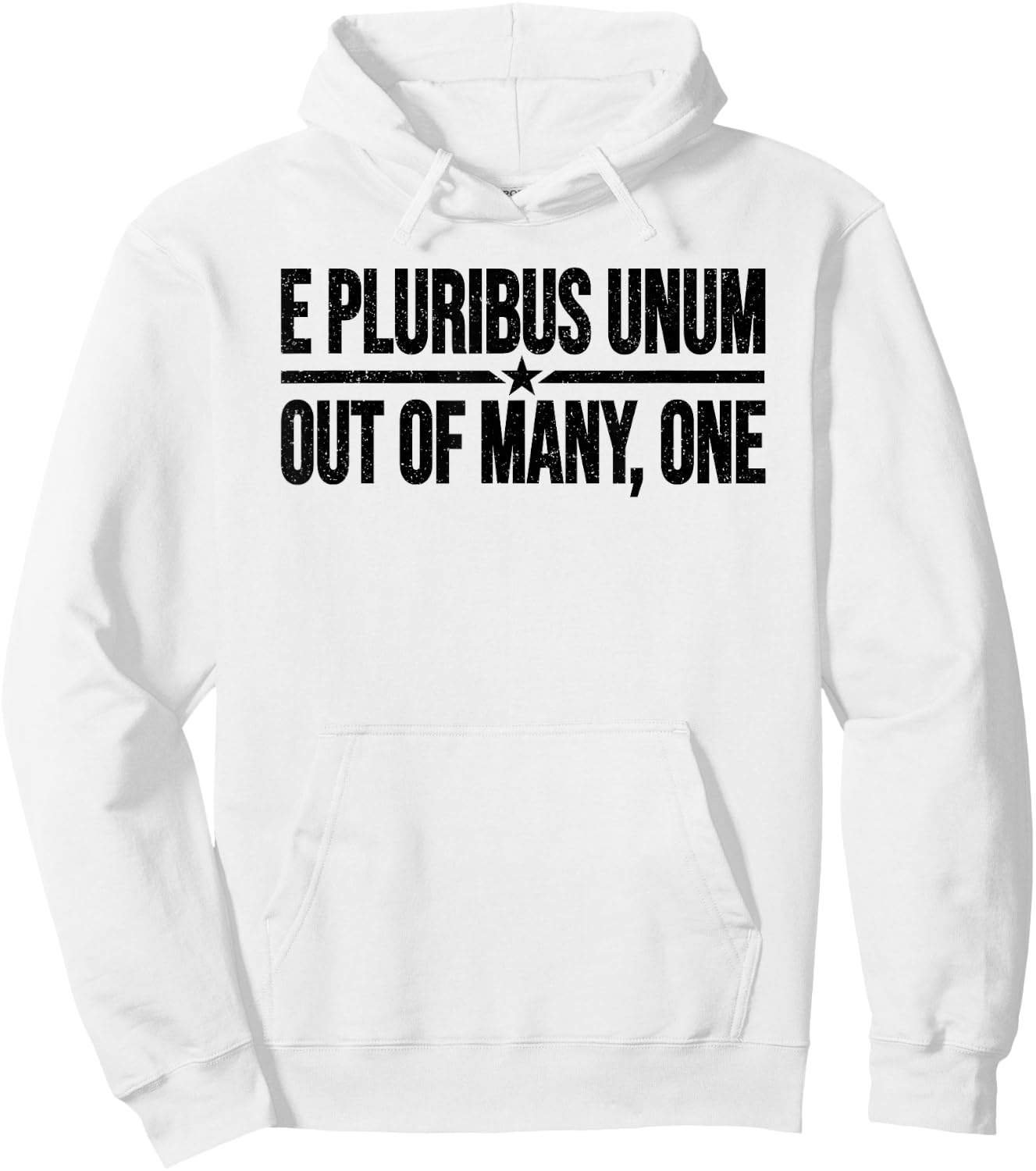 E Pluribus Unum United States Motto Usa Hoodie - Hoodie | White
