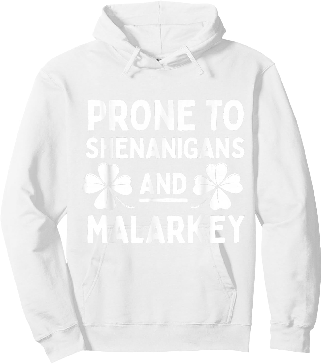 Prone to Shenanigans and Malarkey St Patricks Day Kids Boys Hoodie - Hoodie | White