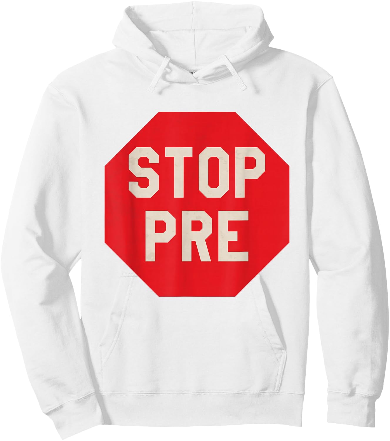 Vintage Stop Pre - Marathon Running Legend Runner Hoodie - Hoodie | White