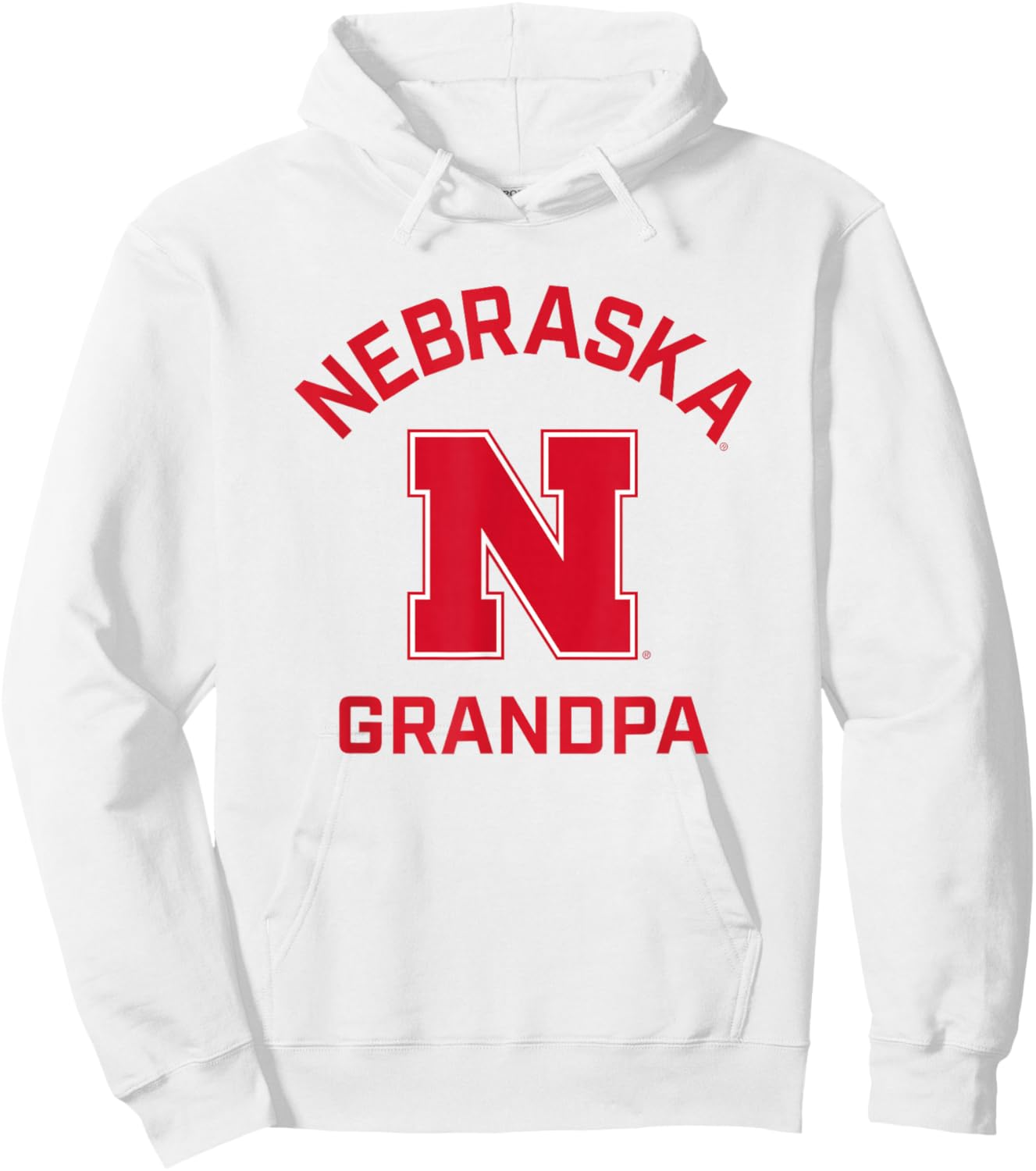 University of Nebraska Cornhuskers Arched Grandpa Hoodie - Hoodie | White