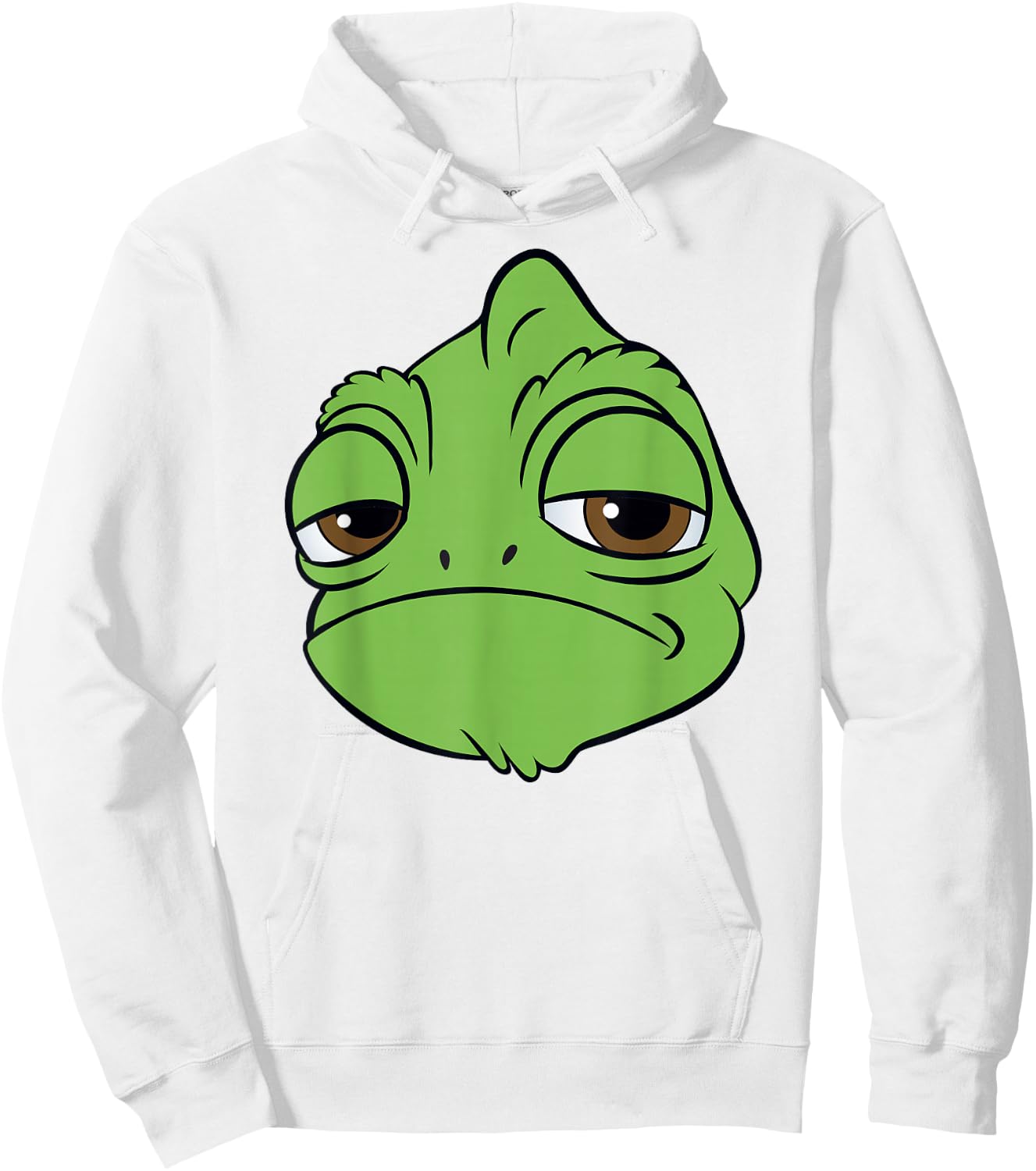 Disney Tangled Pascal Classic Big Face Big Chest Portrait Hoodie - Hoodie | White