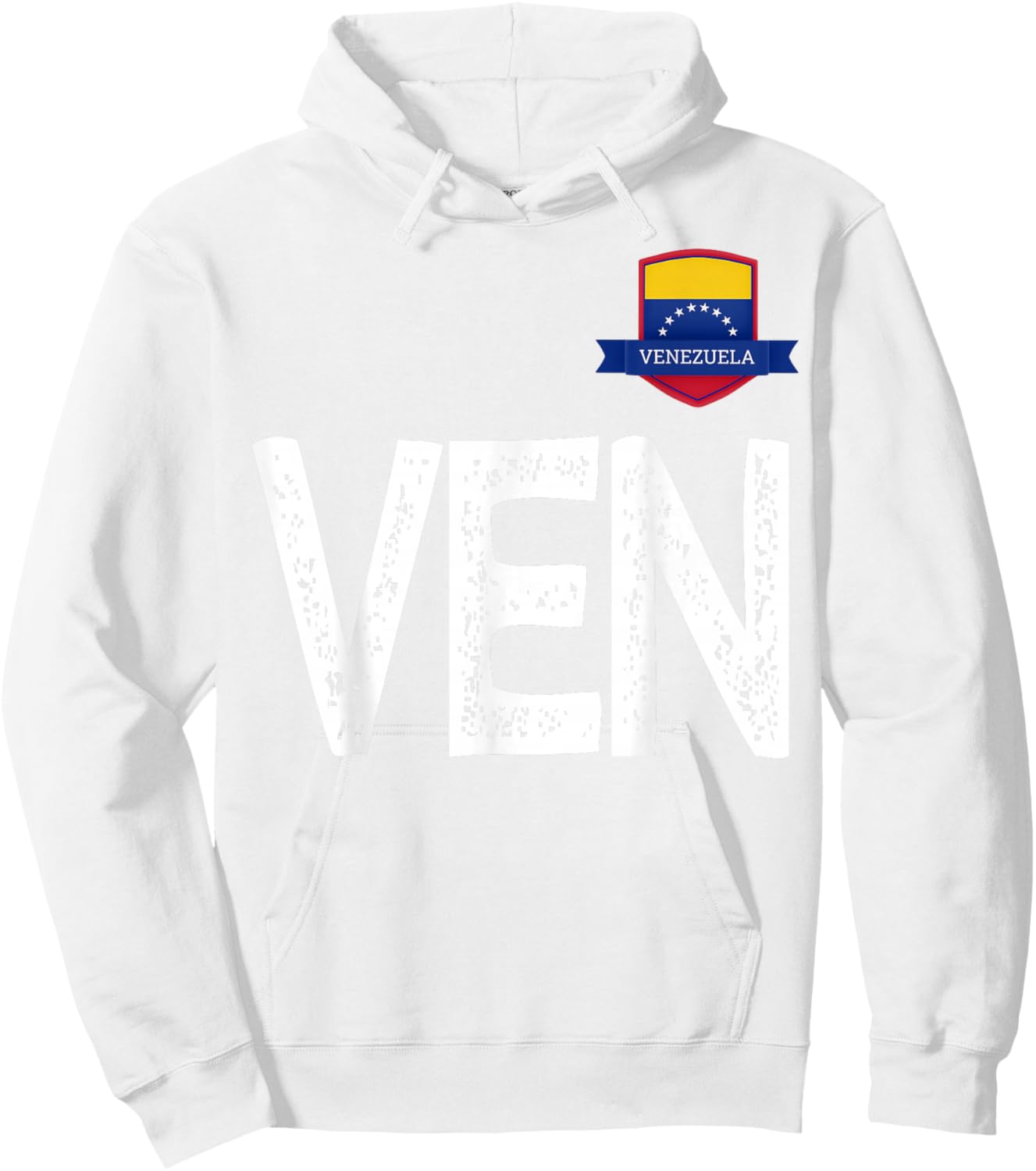 Venezuela Human-Flag Letter V and E and N Venezuela Hoodie - Hoodie | White