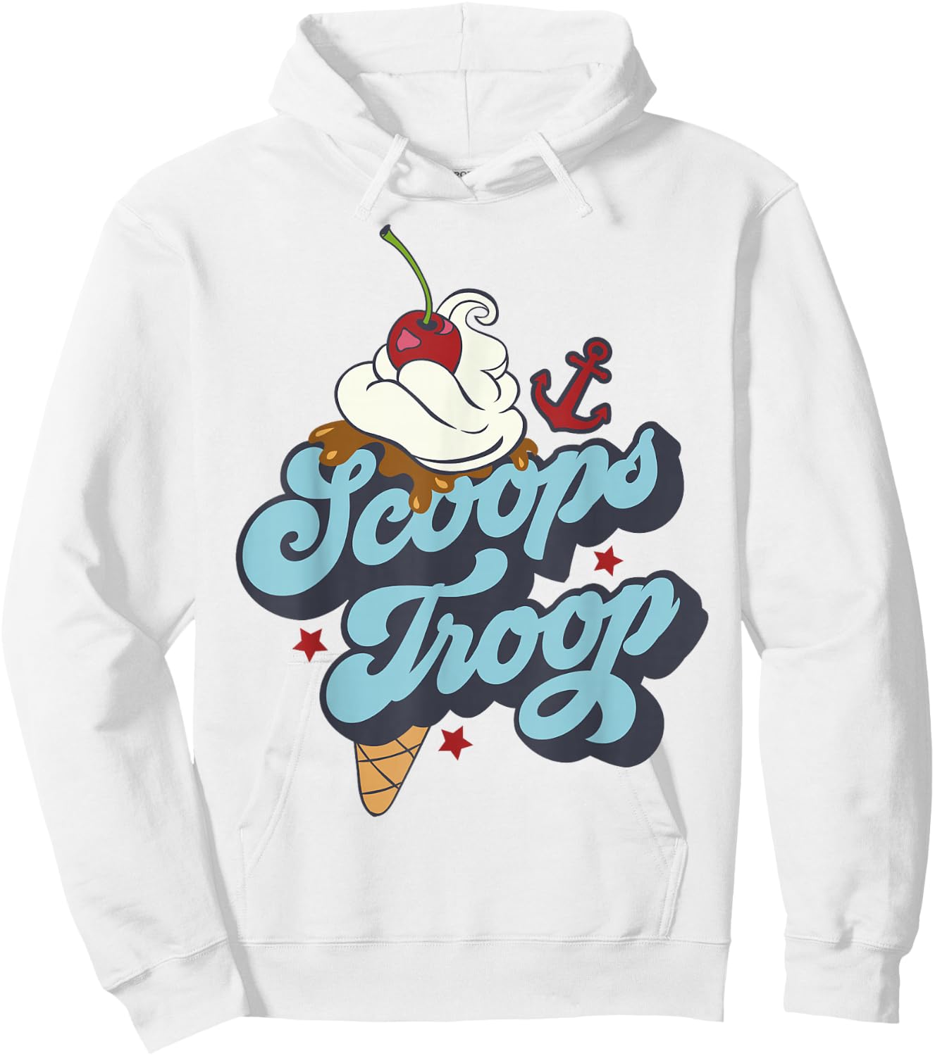 Netflix Stranger Things Scoops Troop Logo Hoodie - Hoodie | White